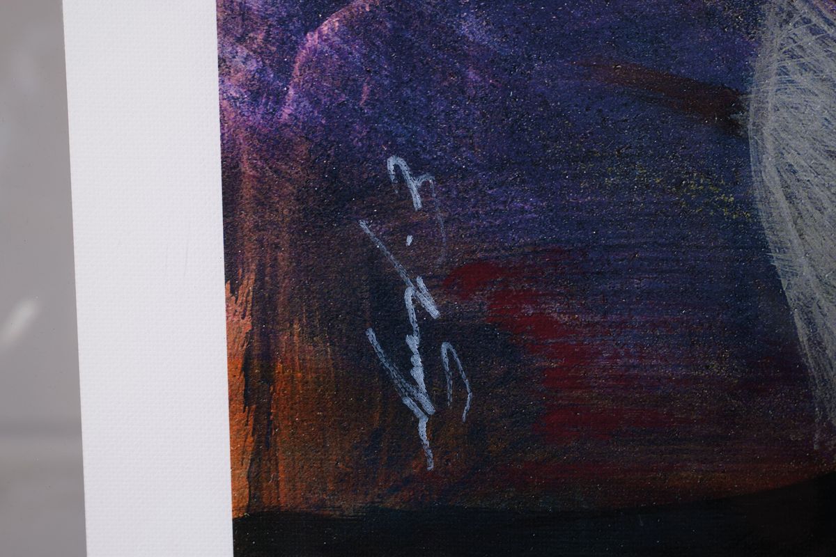 Detail b: Ernst Fuchs, 1930 - 2015 Wien, zwei Giclée-Drucke auf Leinwand, aus 2012, beide handsigniert, Titel: "Die Einkleidung der Esther" und ...