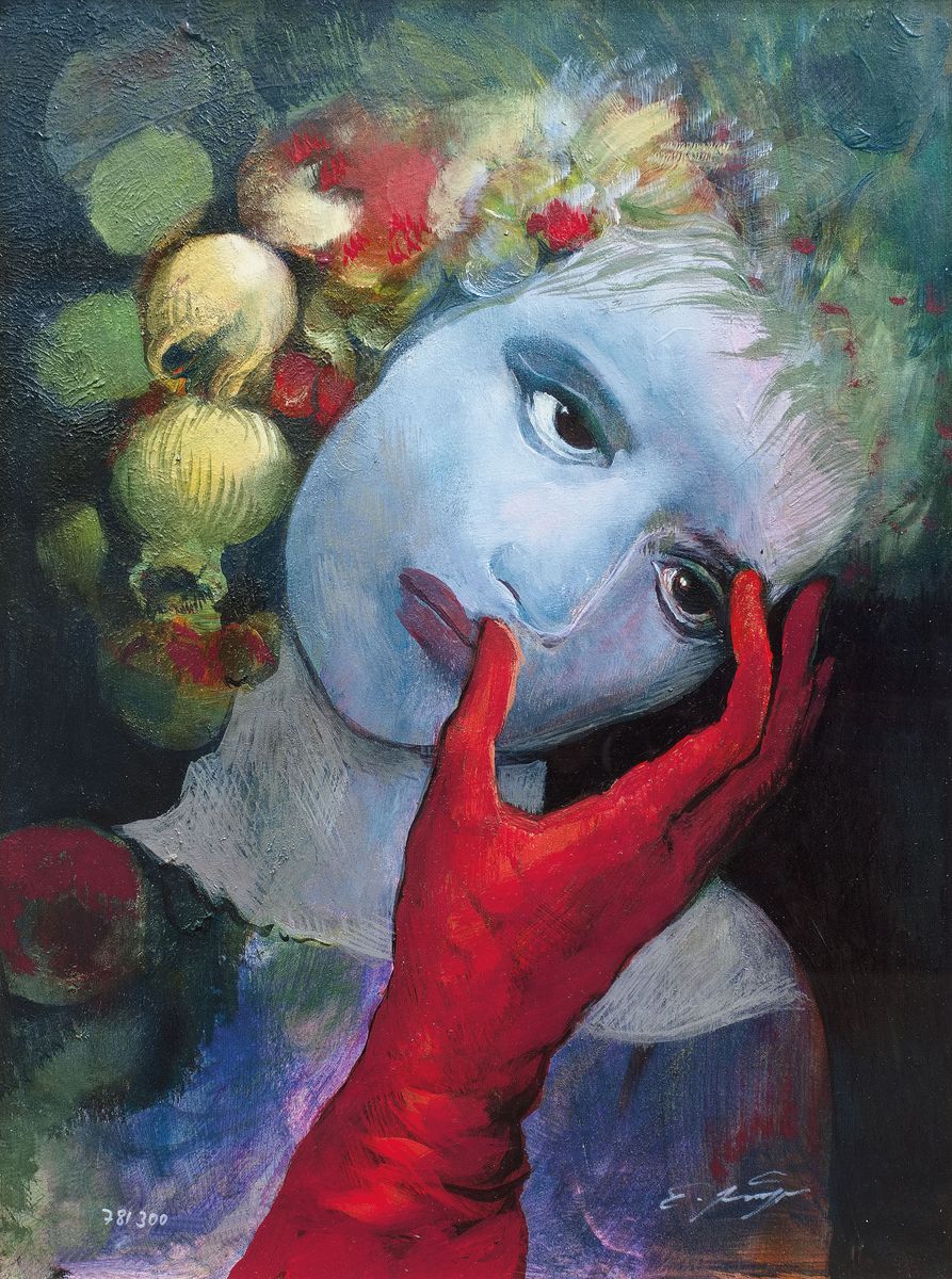 Detail c: Ernst Fuchs, 1930 - 2015 Wien, zwei Giclée-Drucke auf Leinwand, aus 2012, beide handsigniert, Titel: "Die Einkleidung der Esther" und ...