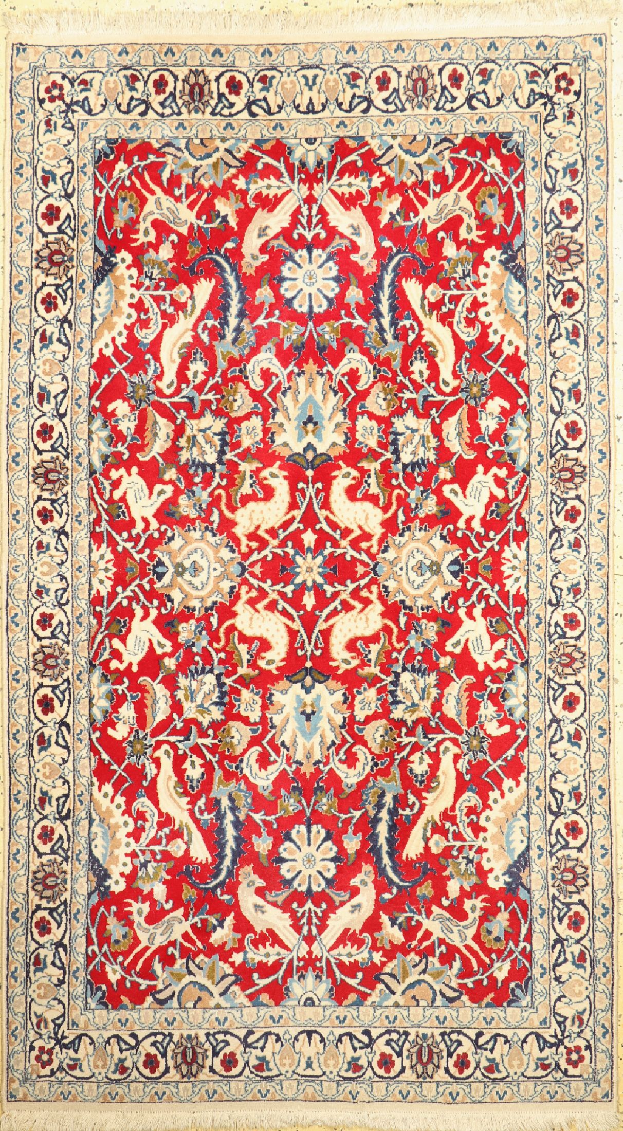 Nain, Persien, ca. 40 Jahre, Wolle auf Baumwolle, ca. 210 x 120 cm, EHZ: 1-2