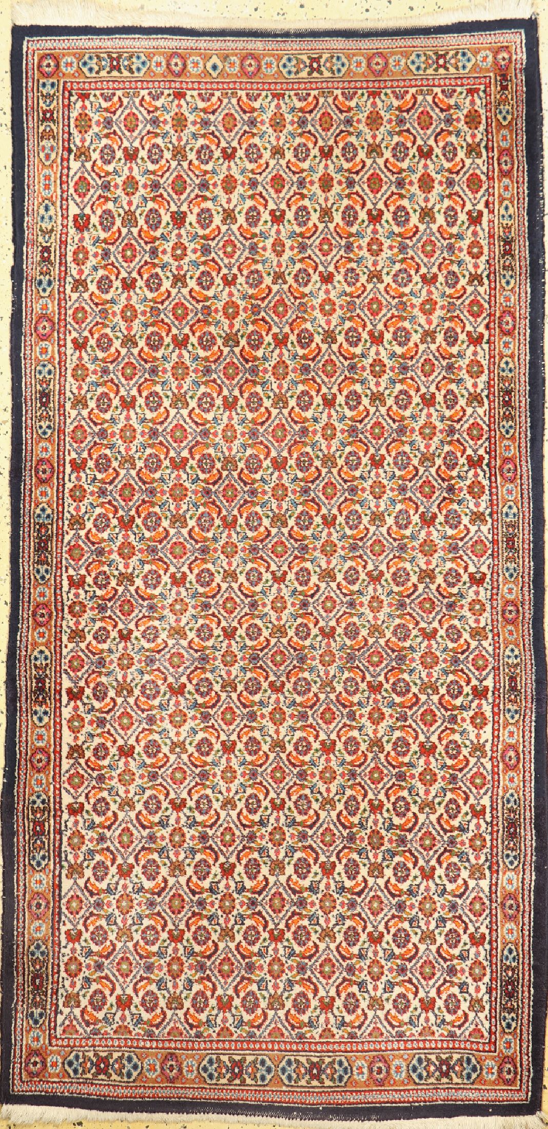Mud, Persien, ca. 40 Jahre, Wolle auf Baumwolle, ca. 205 x 103 cm, EHZ: 2-3