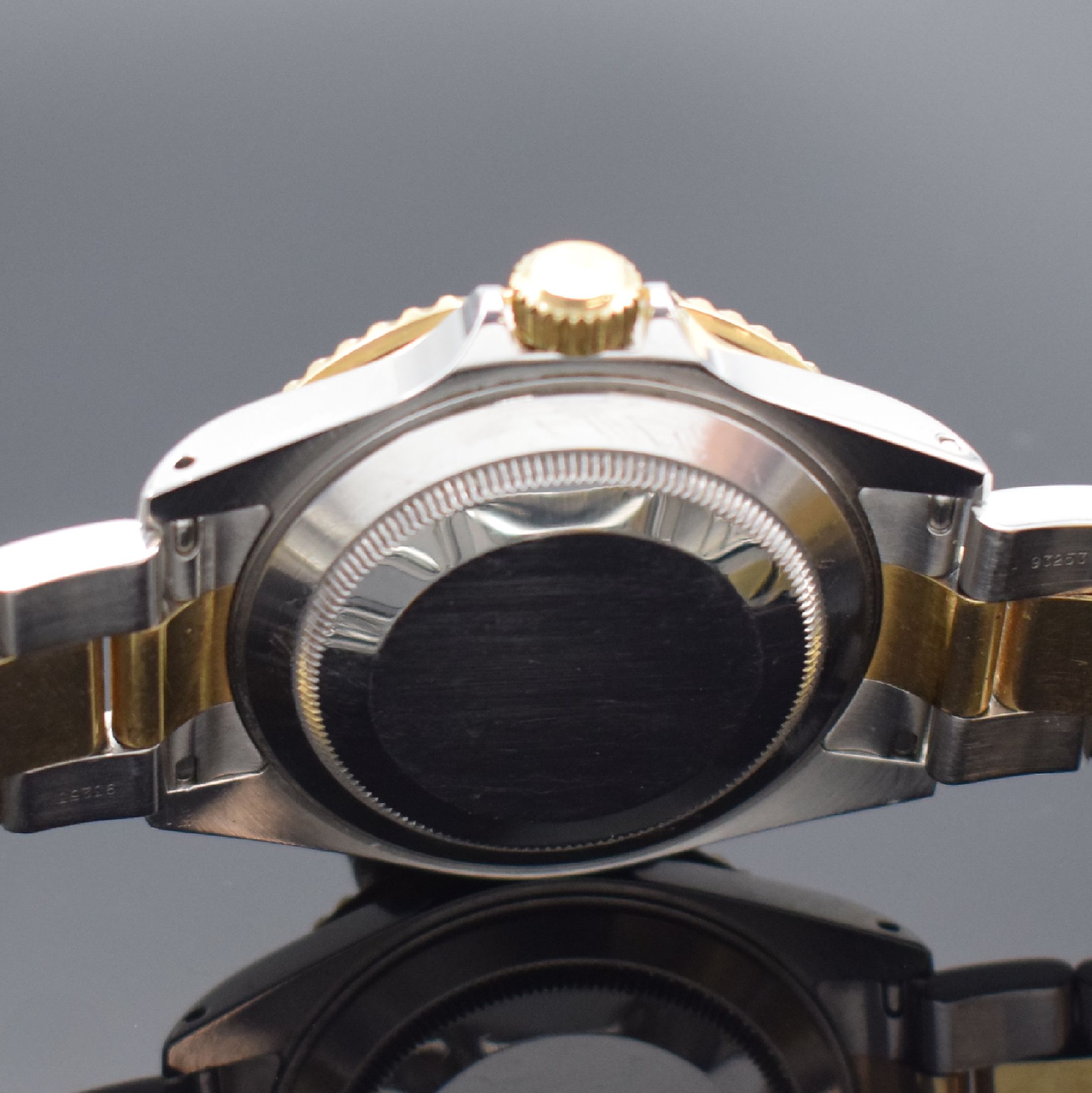 Detail d: ROLEX Oyster Perpetual Submariner Referenz 16613 mit sog. Sultan Zifferblatt, Schweiz verk. lt. beil. orig. Zertifikat 06/2002, Automatik, ...