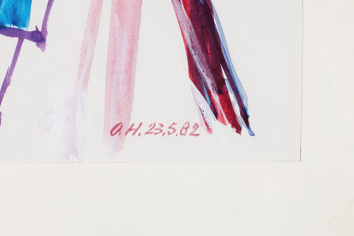 Detail c: Otto Herter, 1924-2000, Konvolut aus 3 Arbeiten, 2x Aquarell auf Papier, 1xTuschezeichnung auf Papier, jeweils monogrammiert dat. 23.5.82 bzw. ...