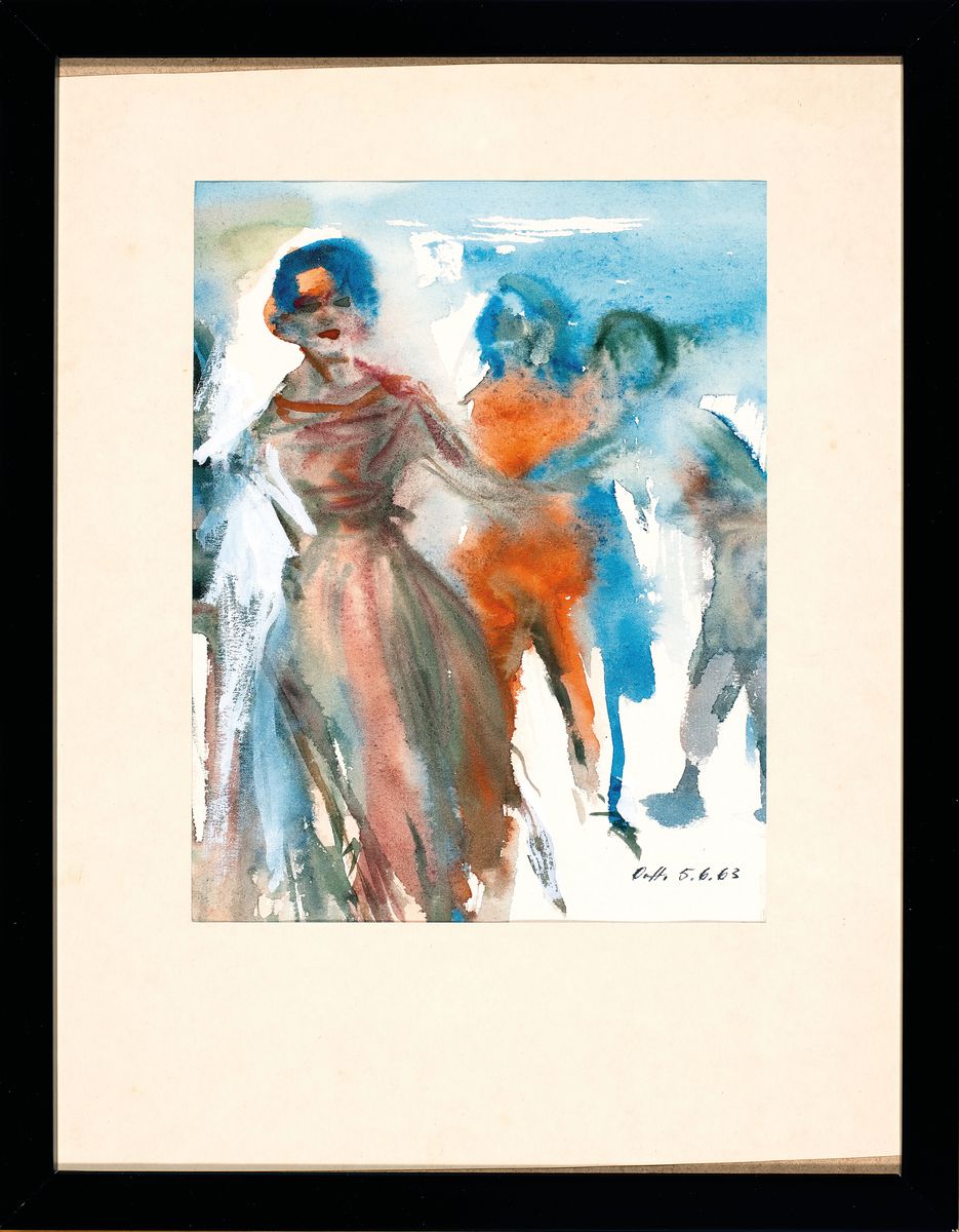 Detail l: Otto Herter, 1924-2000, Konvolut aus 3 Arbeiten, 2x Aquarell auf Papier, 1xTuschezeichnung auf Papier, jeweils monogrammiert dat. 23.5.82 bzw. ...