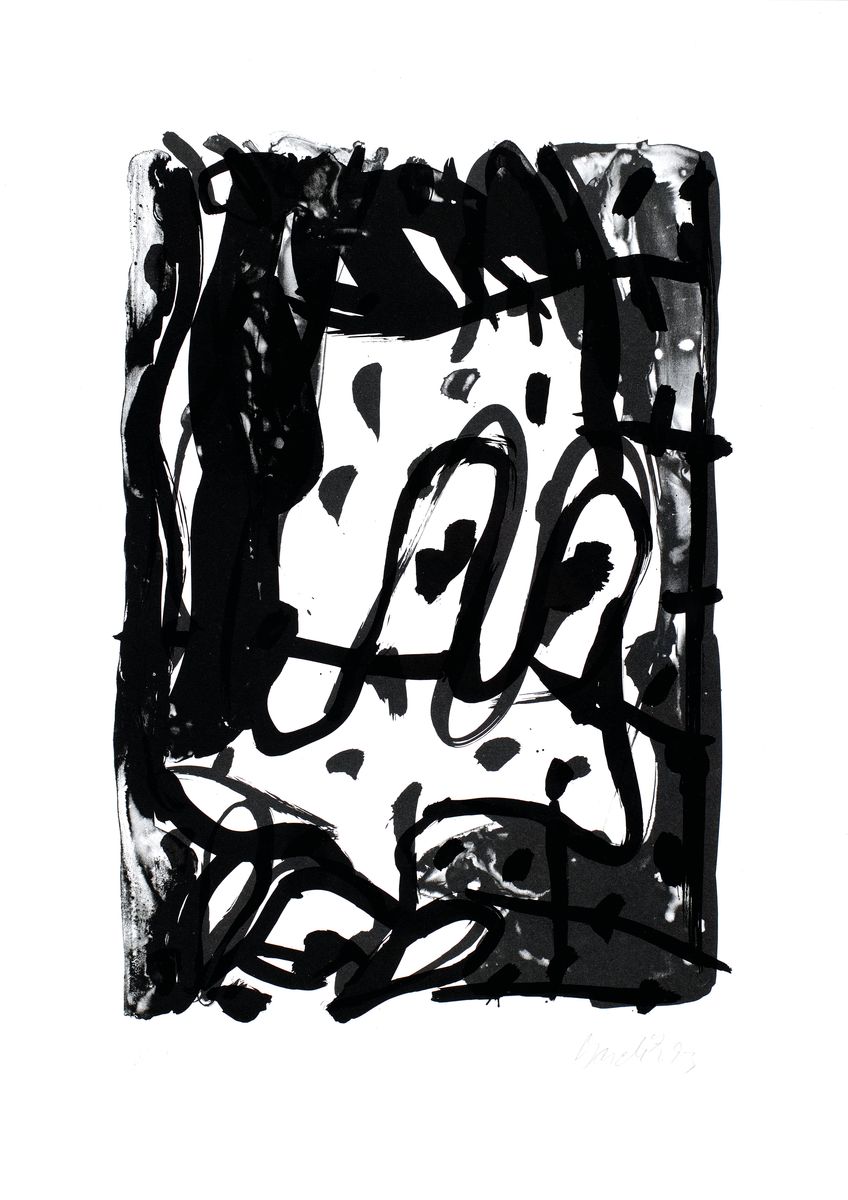 Georg Baselitz, geb. 1938, Lithografie auf Velin, unten rechts handsign., dat., num. 4/15, aus 1993, Blatt ca. 70x50 cm, R. 72x52 cm