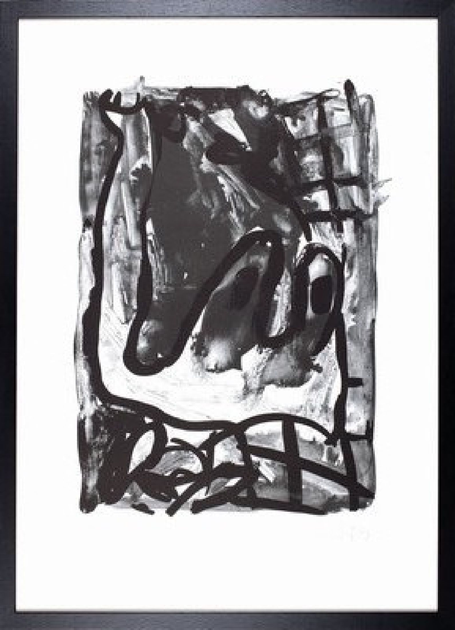 Detail k: Georg Baselitz, geb. 1938, Lithografie auf Velin, unten rechts handsign., dat., u. links num. 4/15, aus 1993, Blatt ca. 70x50 cm, R. 72x52 cm