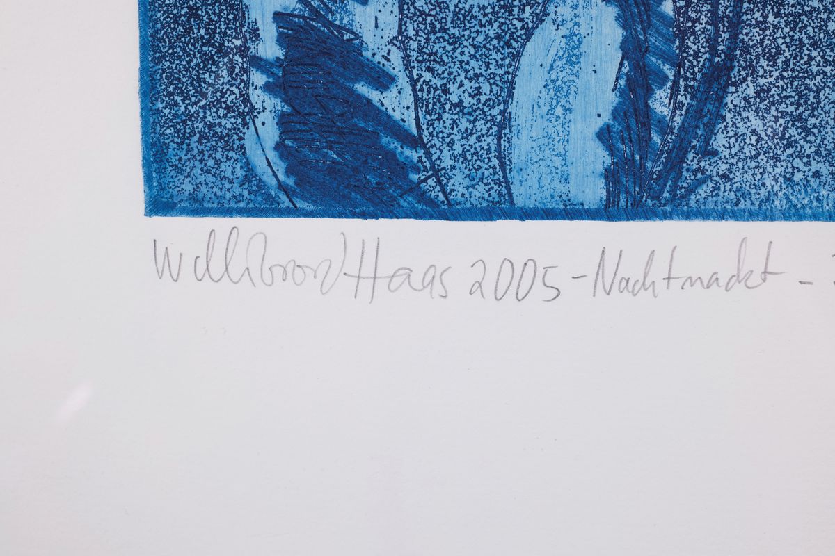 Detail e: Willibrord Haas, geb. 1936, Konvolut von 5 Erotik-Radierungen auf schwerem Büttenpapier, jeweils handsign., betitelt, dat., jeweils Zustandsdrucke ...