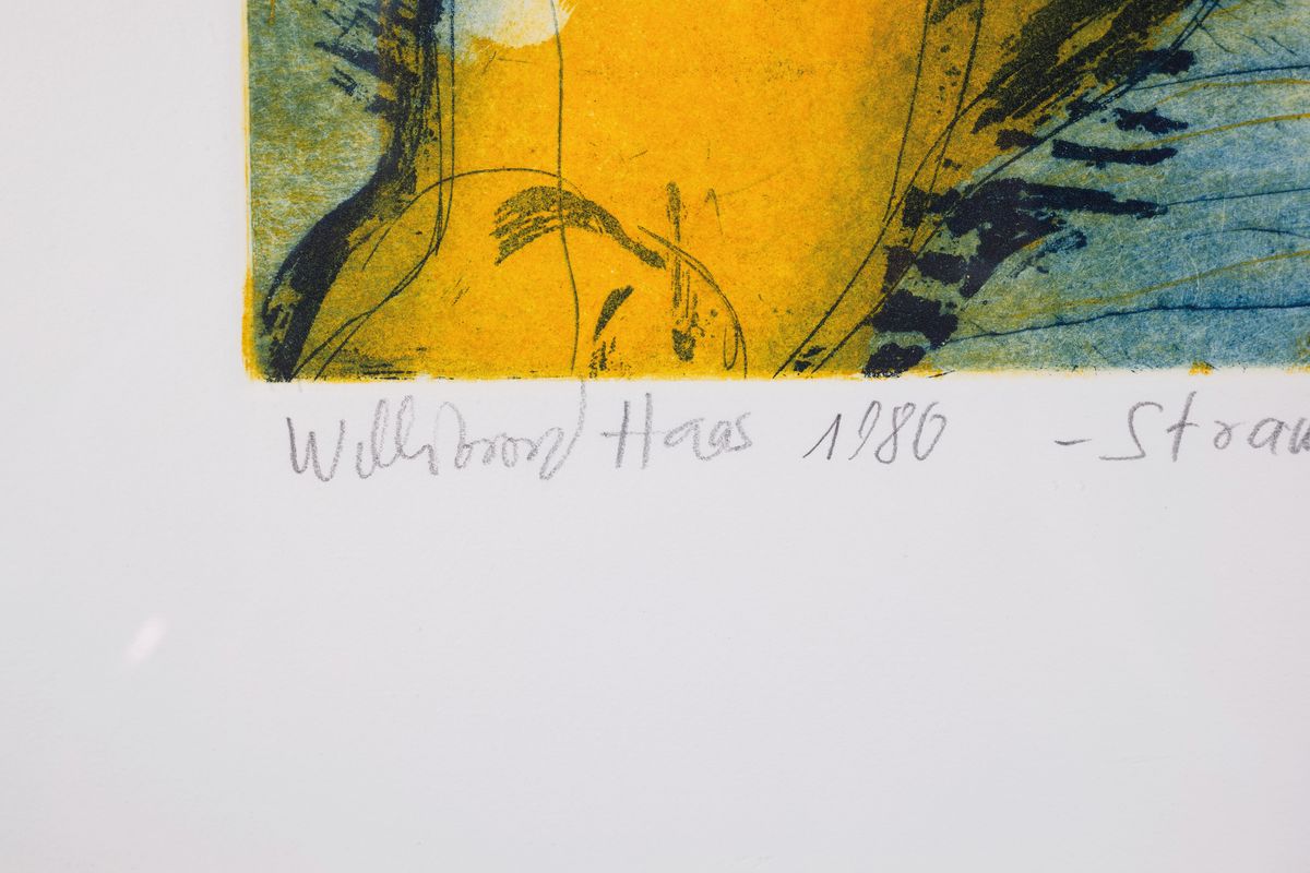 Detail g: Willibrord Haas, geb. 1936, Konvolut von 5 Erotik-Radierungen auf schwerem Büttenpapier, jeweils handsign., betitelt, dat., jeweils Zustandsdrucke ...