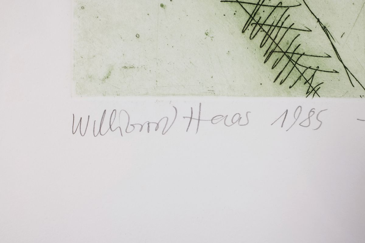 Detail a: Willibrord Haas, geb. 1936, Konvolut von 5 Erotik-Radierungen auf schwerem Büttenpapier, jeweils handsign., betitelt, dat., jeweils Zustandsdrucke ...