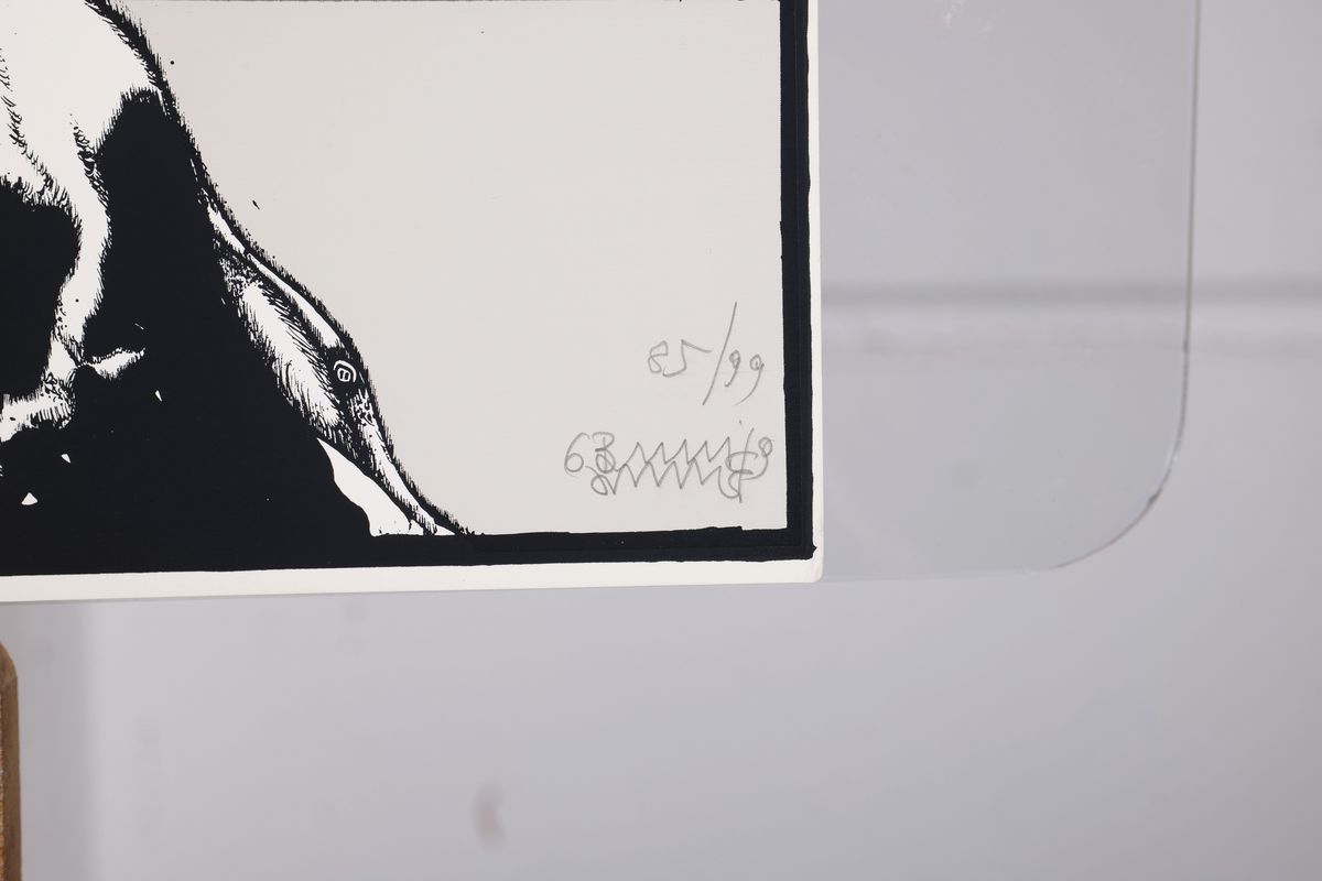 Detail i: Bruno Bruni, geb. 1935, Konvolut aus 6 Farbserigrafien, handsign., num. 85/99, dat. (19)69, Blatt aus dem Mappenwerk "II Cappotto", Edition ...