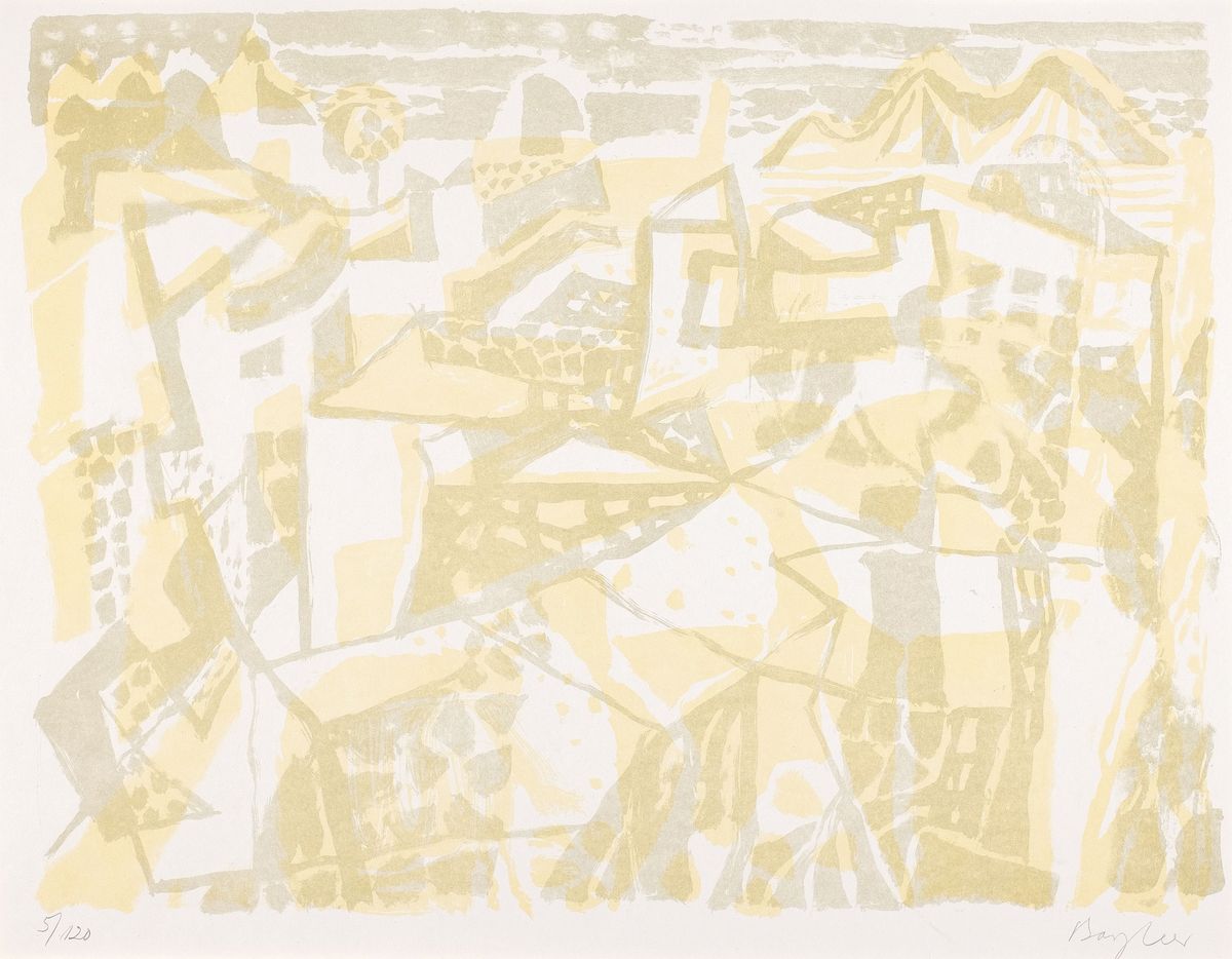 Eduard Bargheer, 1901 in Finkenwerder, Hamburg-1979 in Blankenese, Hamburg, Konvolut aus 2 Lithografien, aus dem Mappenwerk "Ischia", aus ...