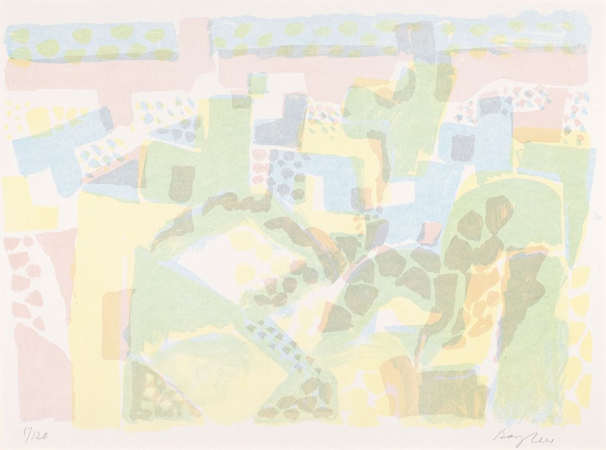 Detail b: Eduard Bargheer, 1901 in Finkenwerder, Hamburg-1979 in Blankenese, Hamburg, Konvolut aus 2 Lithografien, aus dem Mappenwerk "Ischia", aus ...
