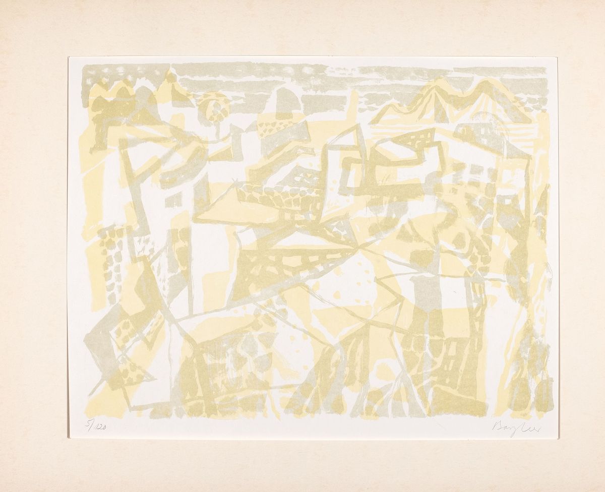 Detail k: Eduard Bargheer, 1901 in Finkenwerder, Hamburg-1979 in Blankenese, Hamburg, Konvolut aus 2 Lithografien, aus dem Mappenwerk "Ischia", aus ...