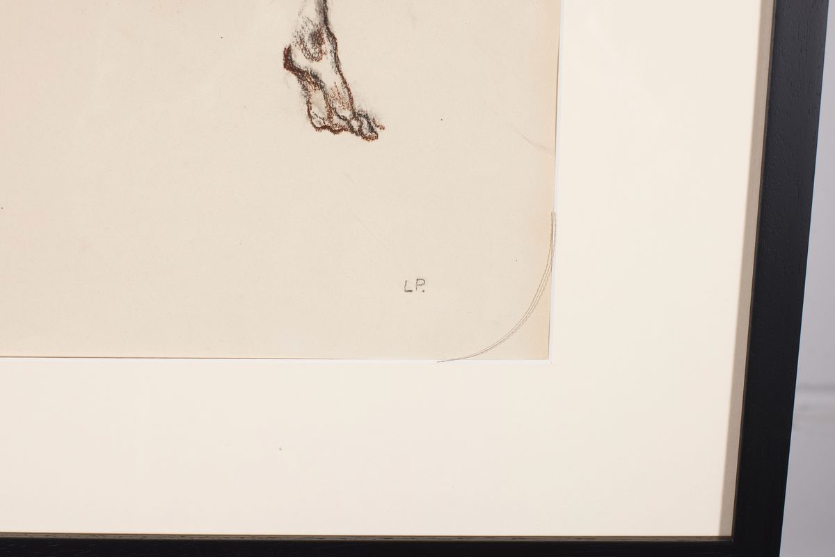 Detail a: Leo Putz, 1869-1940, monogrammiertes Pastell auf Papier aus einer Folge von 14 Erotik Pastellen, um 1924, handmonogrammiert, ca. 49x33,5, PP, unter ...