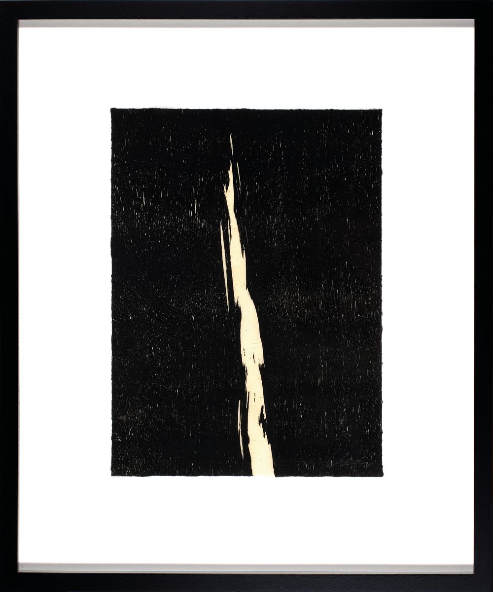 Detail k: Günther Uecker, geb. 1930, Holzschnitt auf feinem Japanbütten, handsign., num. 9/50, mit Trockenstempel der Erker Galerie, St.Gallen, Blattgr. ...
