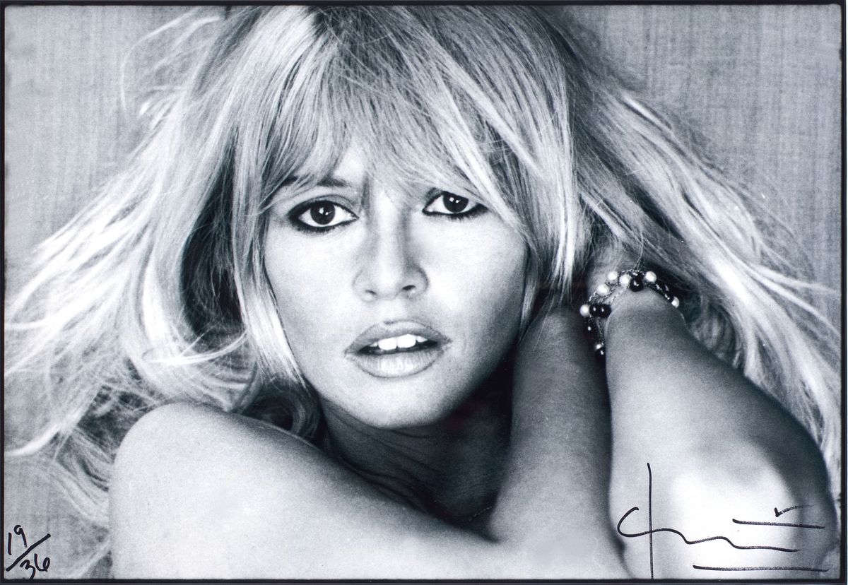 Bert Stern, 1926 Brooklyn-New York 2013, Fotografie auf dickem, mattem Fotopapier, "Brigitte Bardot", handsign., num., rückseitig nochmals ...