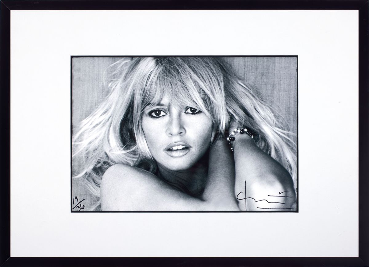 Detail k: Bert Stern, 1926 Brooklyn-New York 2013, Fotografie auf dickem, mattem Fotopapier, "Brigitte Bardot", handsign., num., rückseitig nochmals ...