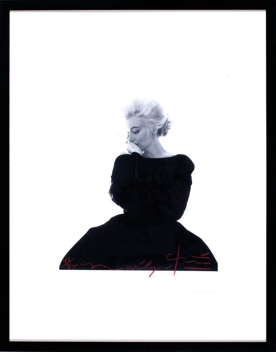 Detail k: Bert Stern,1926 Brooklyn-New York 2013, Fotografie auf dickem, mattem Fotopapier, "Marilyn in Vogue", handsign., num. 41/72, verso nochmals ...