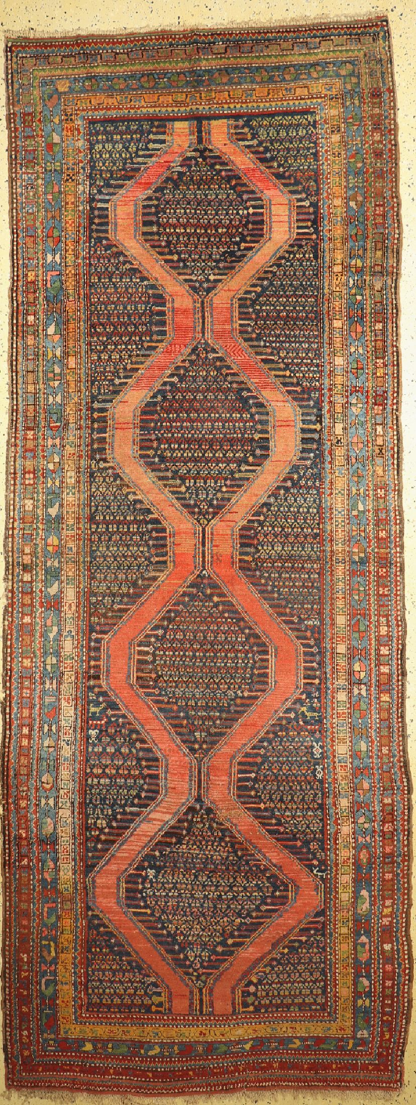 Antiker Kordi, Persien, 19.Jhd, Wolle auf Wolle, ca. 375 x 137 cm, EHZ: 4
