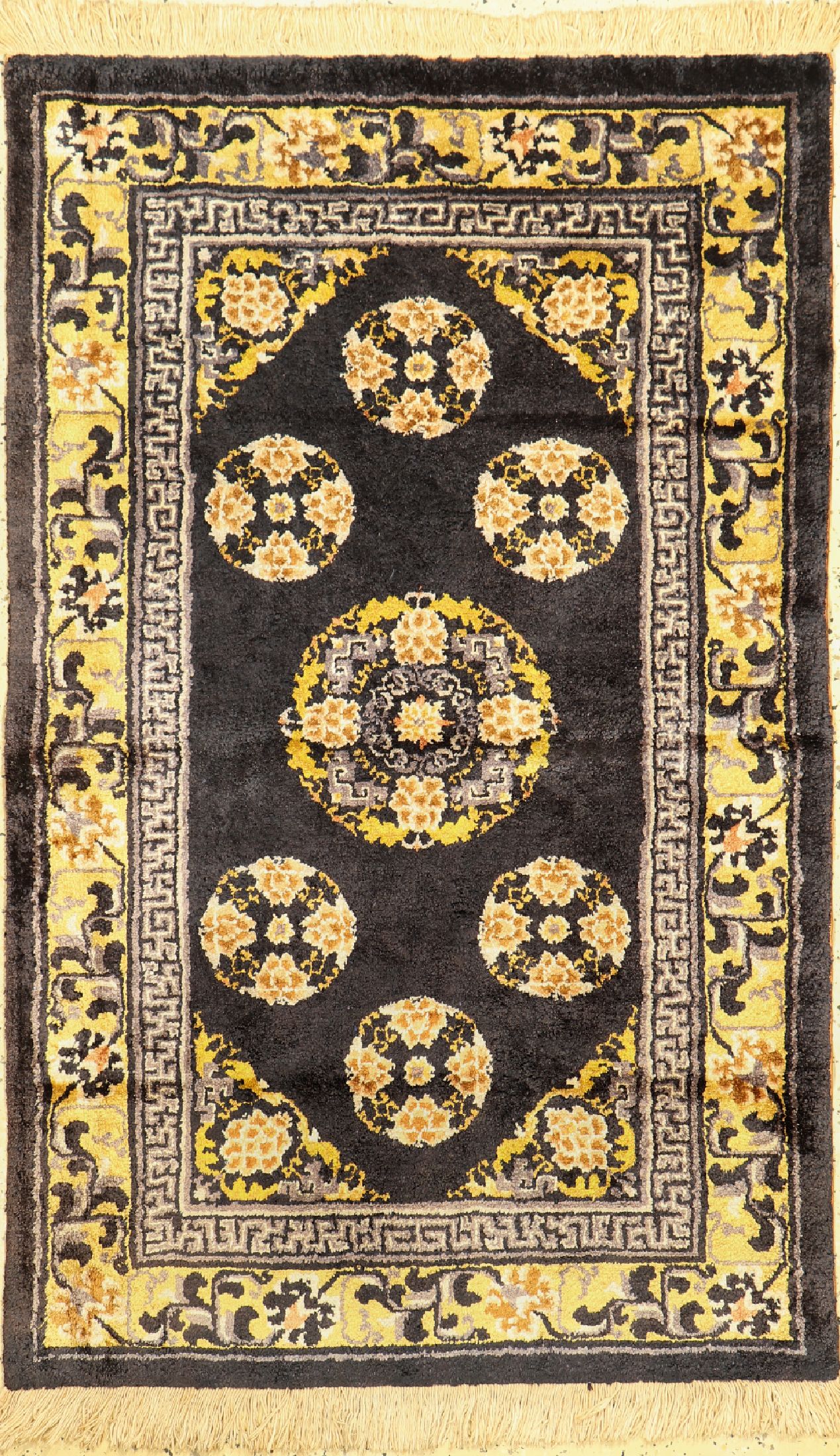 Ning-Hsia Seide, China, um 1920/1930, Seideauf Baumwolle, ca. 148 x 94 cm, EHZ: 1(gebraucht)