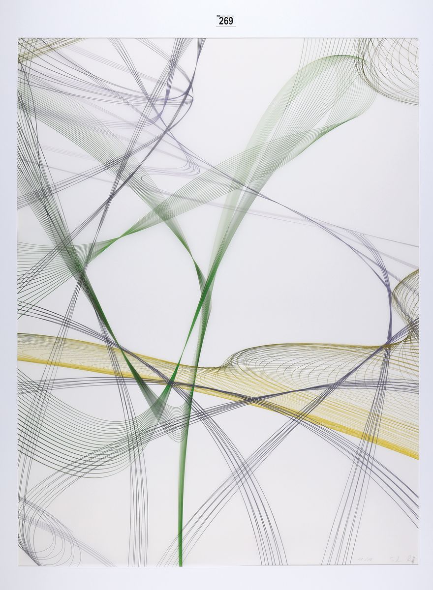 Thomas Ruff, geb. 1958, ist ein Deutscher Fotograf aus Düsseldorf, Ditonepring auf transparenter Polyester Folie, handsign., und num. 11/15, von ...