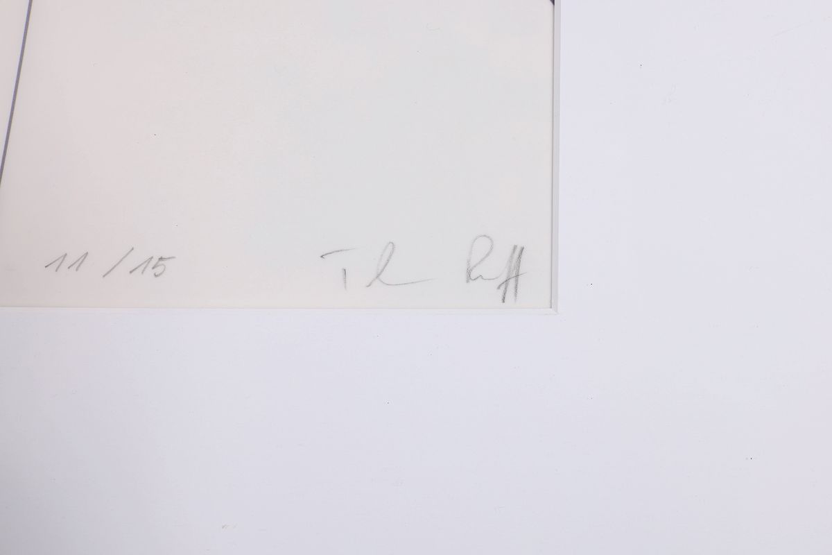 Detail a: Thomas Ruff, geb. 1958, ist ein Deutscher Fotograf aus Düsseldorf, Ditonepring auf transparenter Polyester Folie, handsign., und num. 11/15, von ...