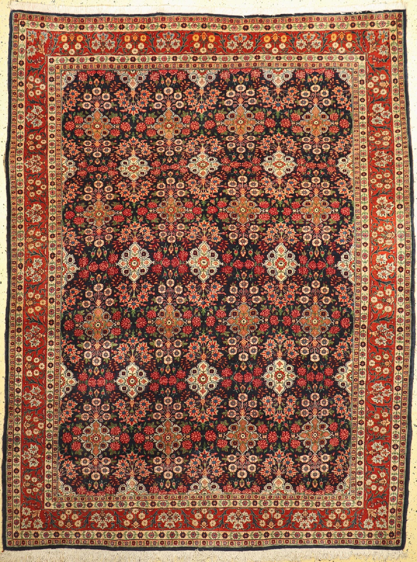 Bidjar fein, Persien, um 1960, Korkwolle auf Baumwolle, ca. 265 x 202 cm, EHZ: 3