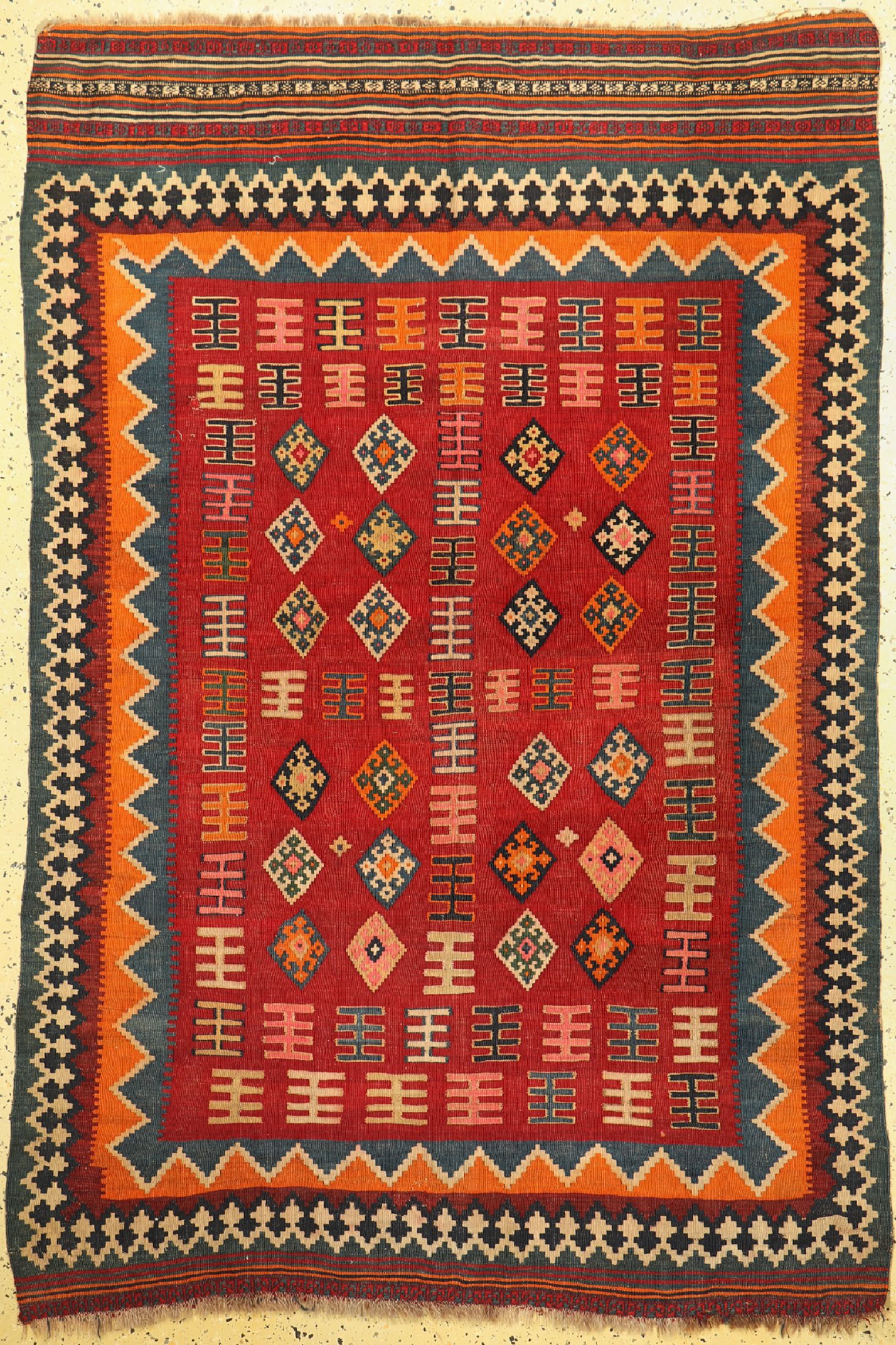 Ghaschgai Kelim, Persien, um 1920/1930, Wolle auf Wolle, ca. 206 x 138 cm, EHZ: 4