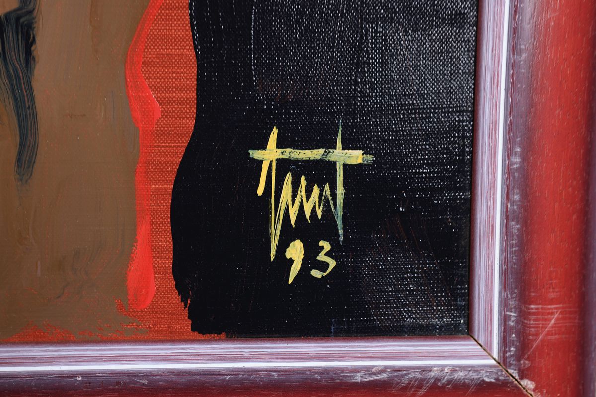 Detail a: Günther Zeuner, 1923-2011, Acryl/Lwd, verso betitelt "Naturrhythmen", handsign., dat. 1993, ca. 50x70 cm