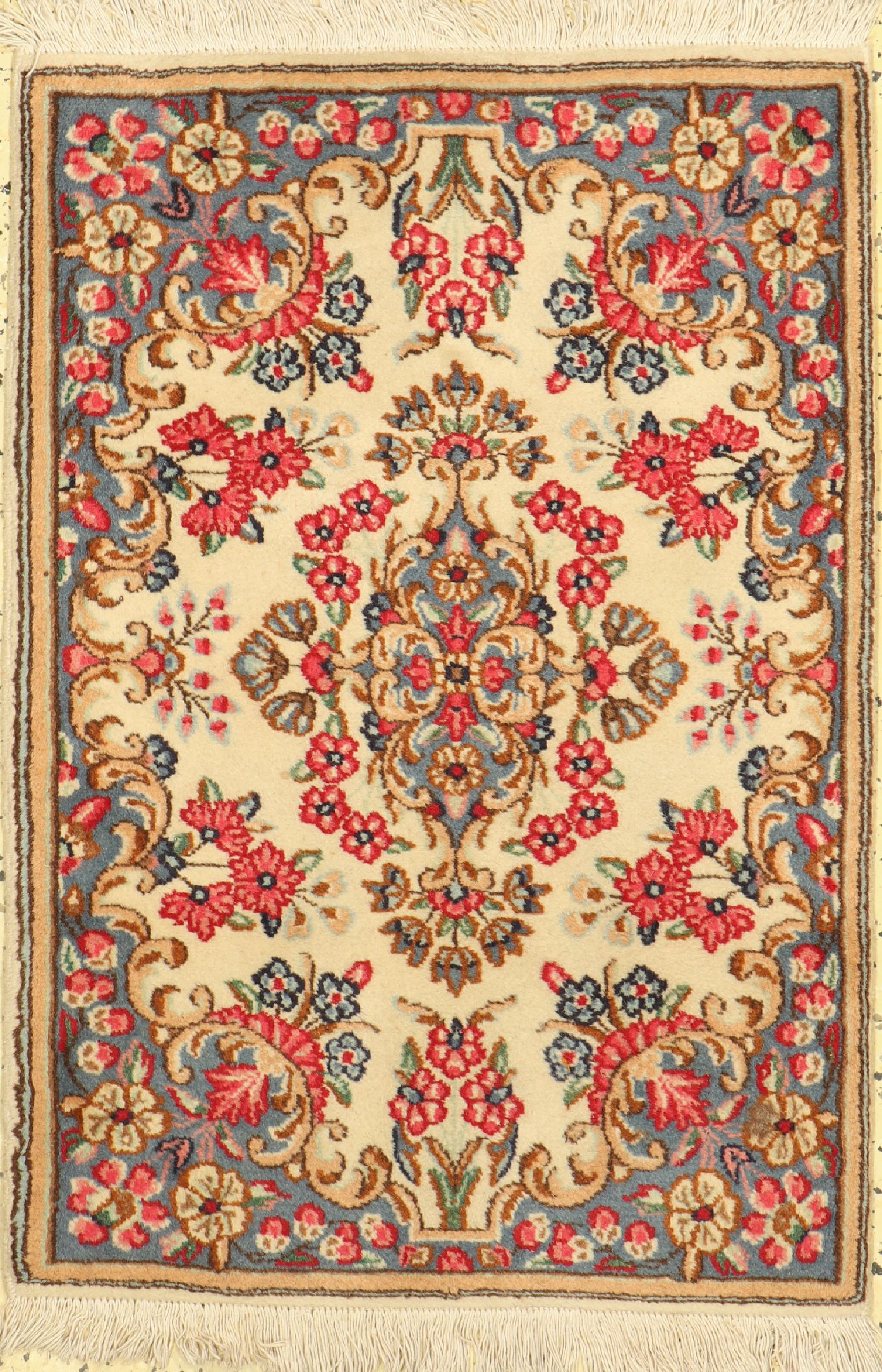 Kerman, Persien, ca. 50 Jahre, Wolle auf Baumwolle, ca. 90 x 62 cm, EHZ: 2