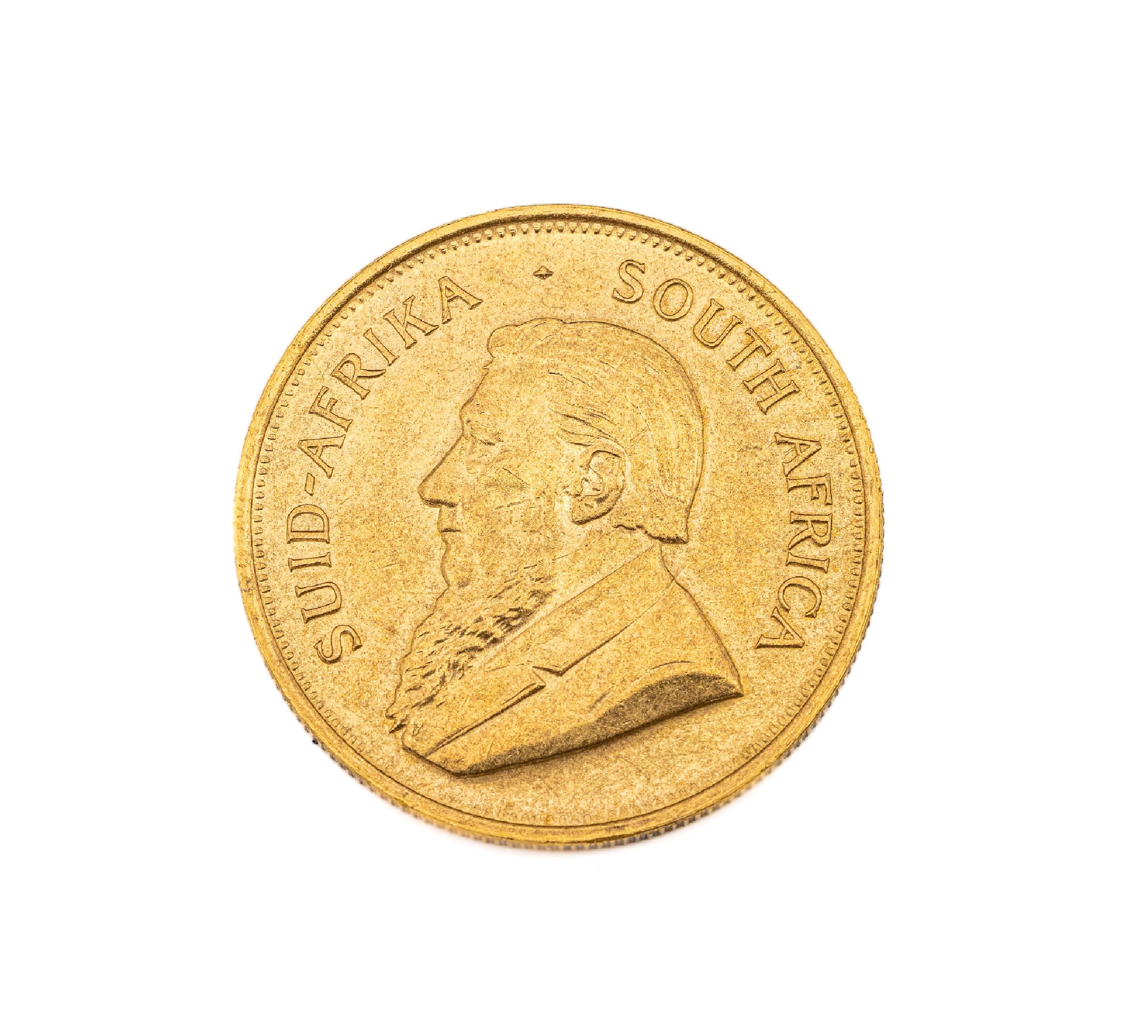 Goldmünze Krügerrand, Südafrika 1972, Springbock, Fyngoud 1 Oz Fine Gold