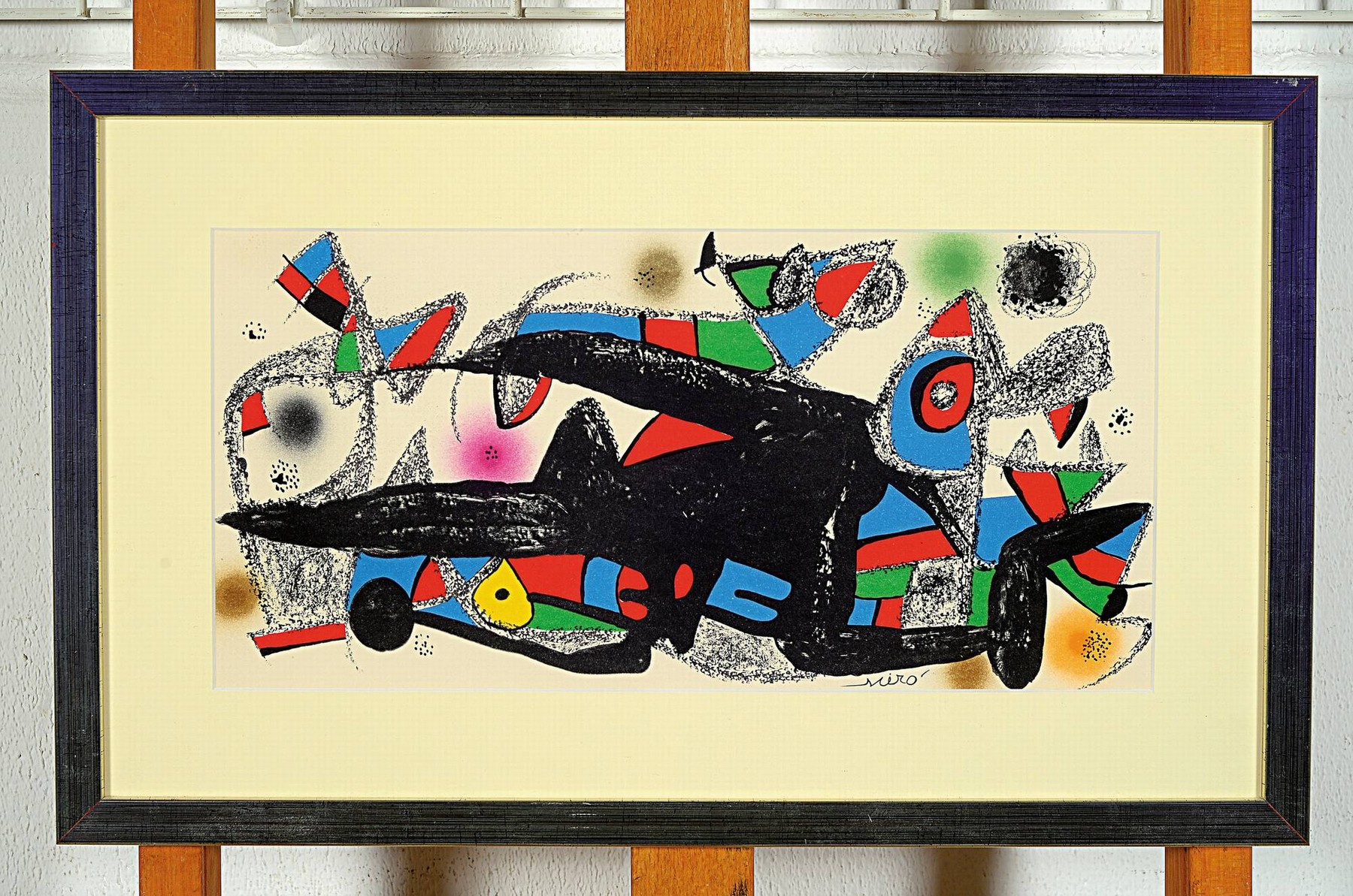 Detail l: Joan Miro, 1893 Barcelona-1983 Palma, Konvolut von Farblithographien, 1x Iran (1975) u. 1x Denmark (1975), Auflage 3000 Exemplare, erschienen 1974-75 ...