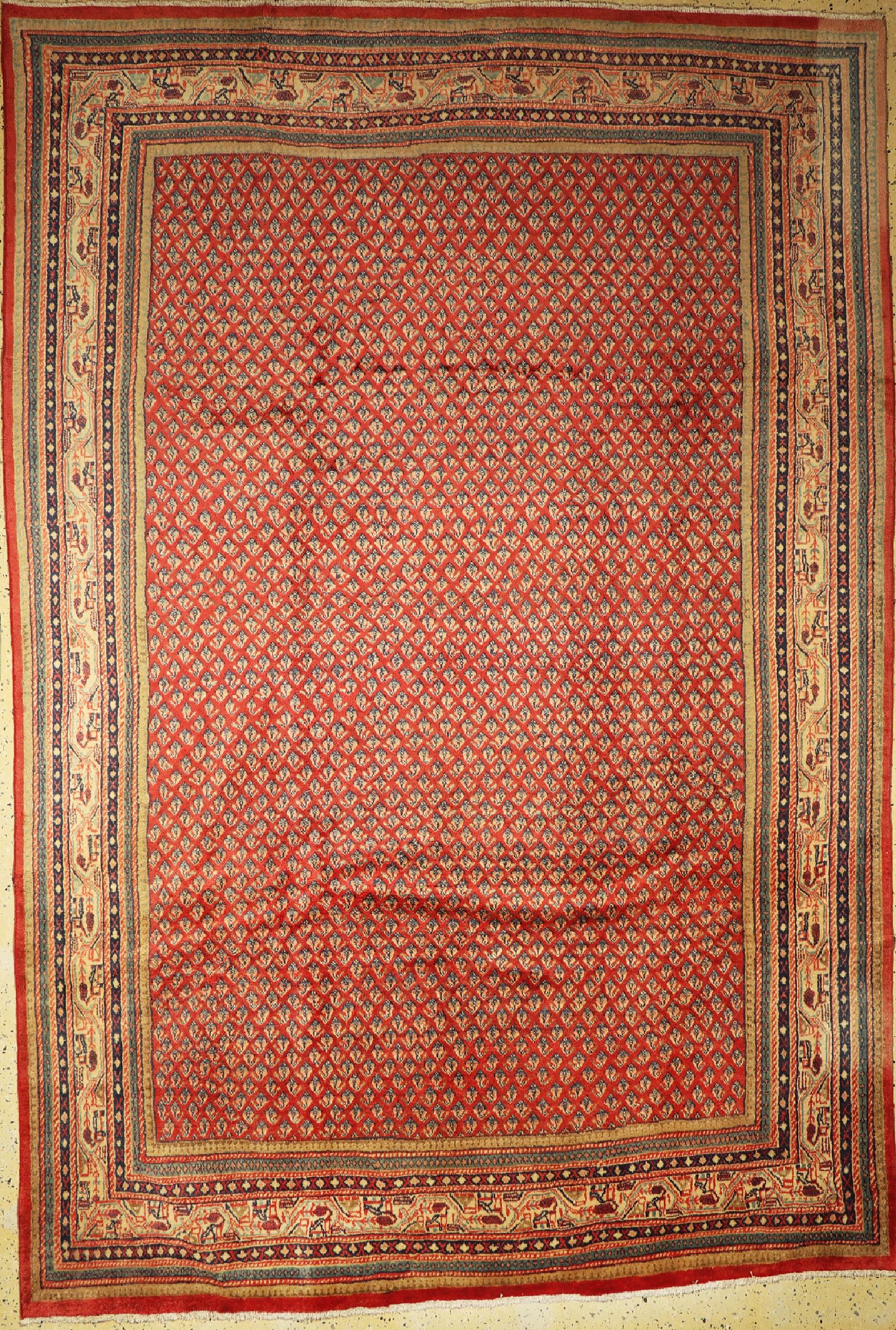 Sarogh Mir, Persien, ca. 50 Jahre, Wolle auf Baumwolle, ca. 320 x 215 cm, EHZ: 2