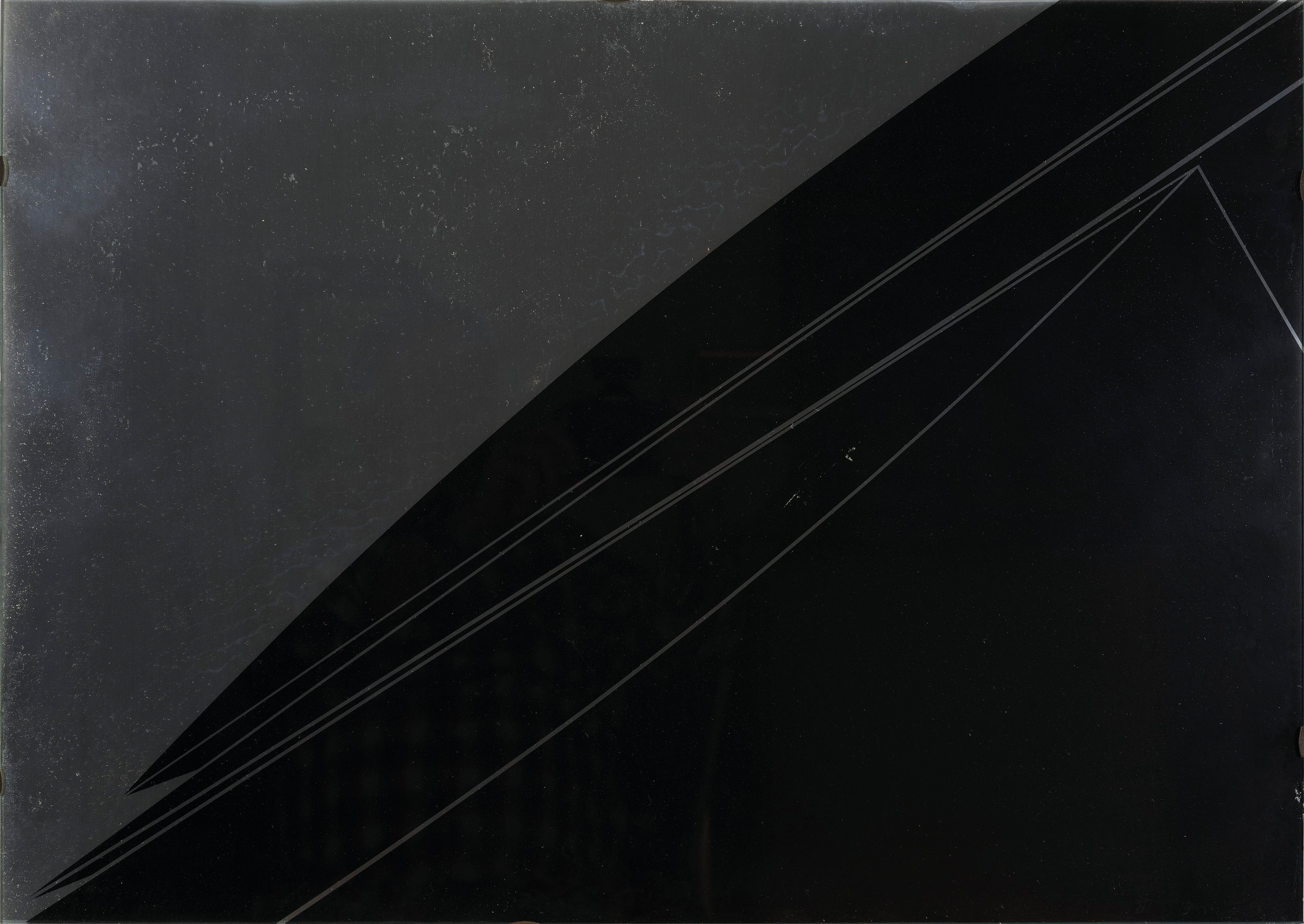 Detail a: Erich Hauser, 1930 Rietheim-Weilheim- 2004 Rottweil, zwei Serigrafien, informelle Komposition, einmal signiert und num. XII/100,unter Glas gerahmt, ...