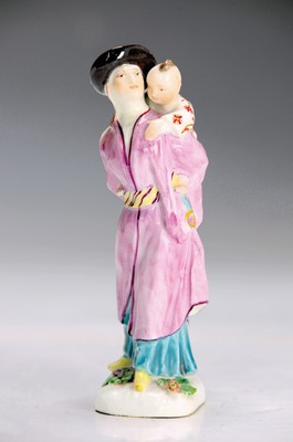 Image Porcelain figure, Meissen, design, Johann F. Eberlein, mid-18th century, Asian woman with ...