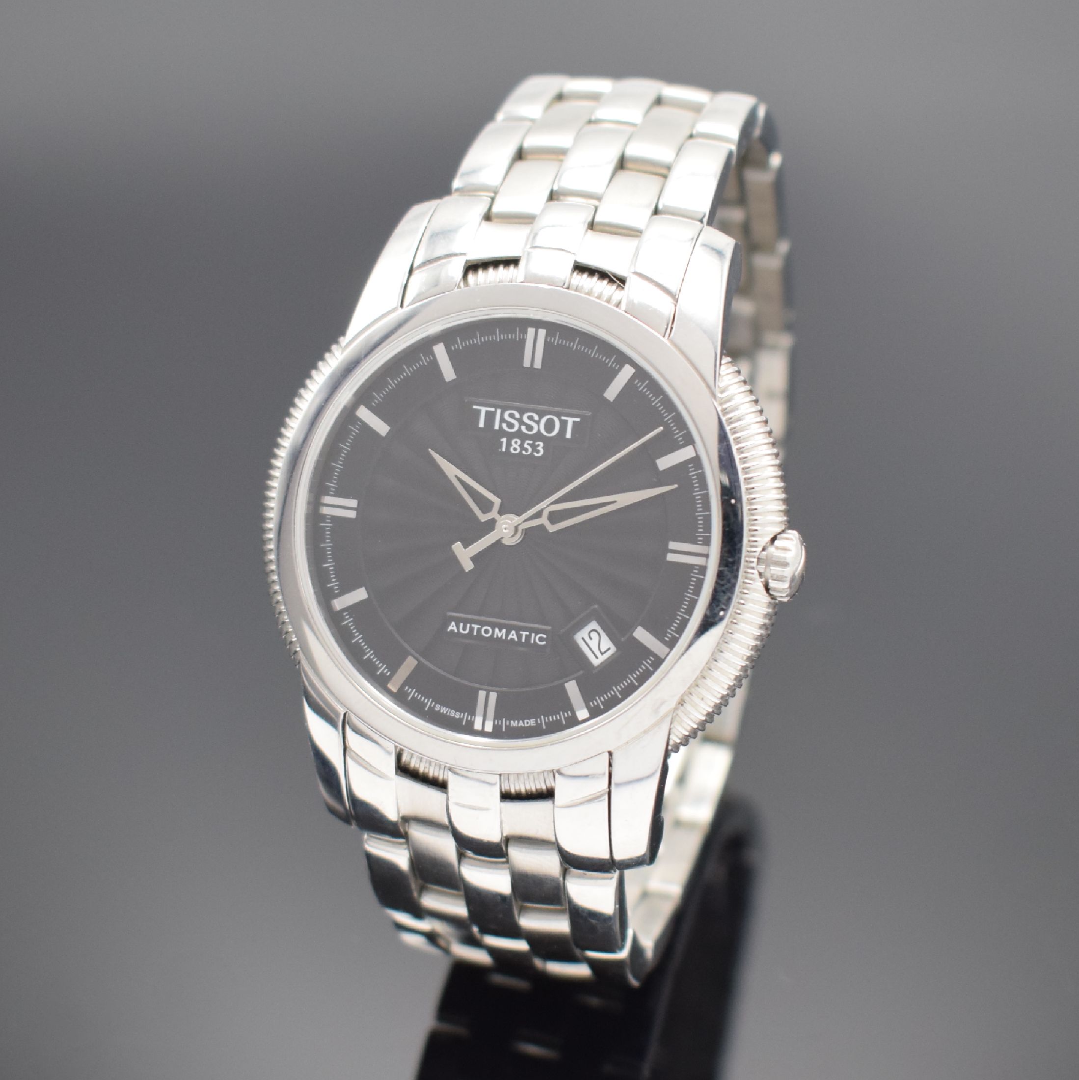 TISSOT Armbanduhr Ballade 3 Referenz R463/363, Automatik, Schweiz um 2000, Edelstahlgeh. inkl. Gliederband m. dopp. Faltschl., beids. vergl., Boden ...