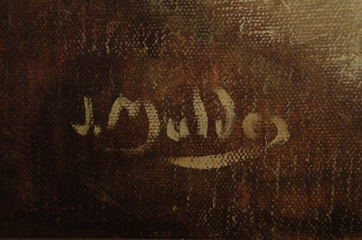 Detail a: Jan Mulder, 1895-1988, sitzender weiblicher Akt, Öl/Lwd, rechts unten signiert, ca. 116x95cm, R. ca. 124x102cm