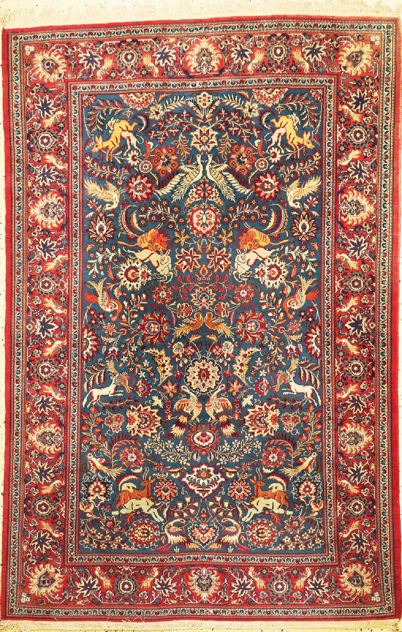 Keschan Kork fein, Persien, um 1950, Korkwolle auf Baumwolle, ca. 210 x 140 cm, EHZ: 2