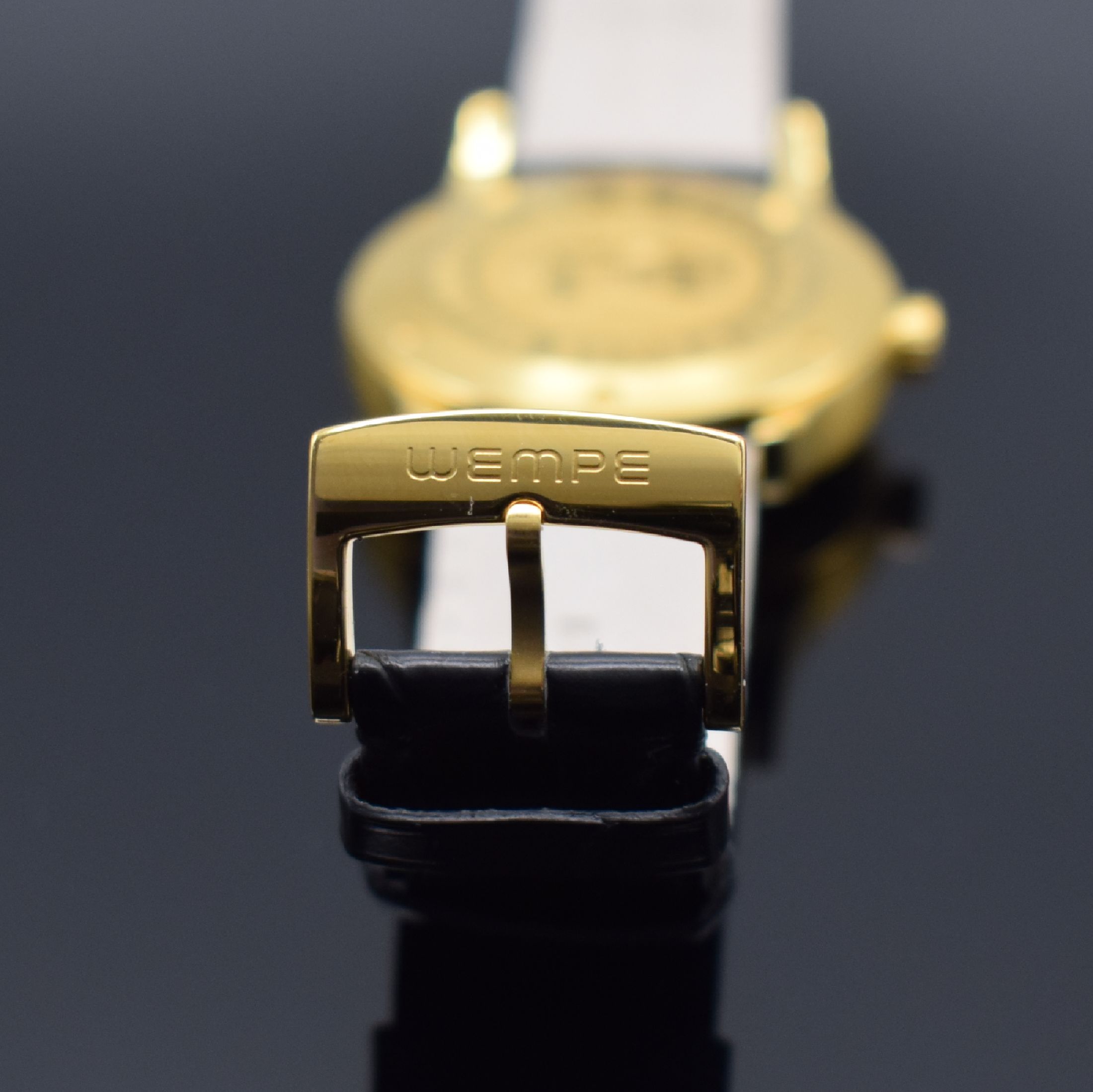 Detail b: WEMPE Zeitmeister Glashütte i/SA Chronometer Herrenarmbanduhr Referenz WM140014, Deutschland um 2020, Automatik, verg. Gehäuse, Boden 6-fach ...