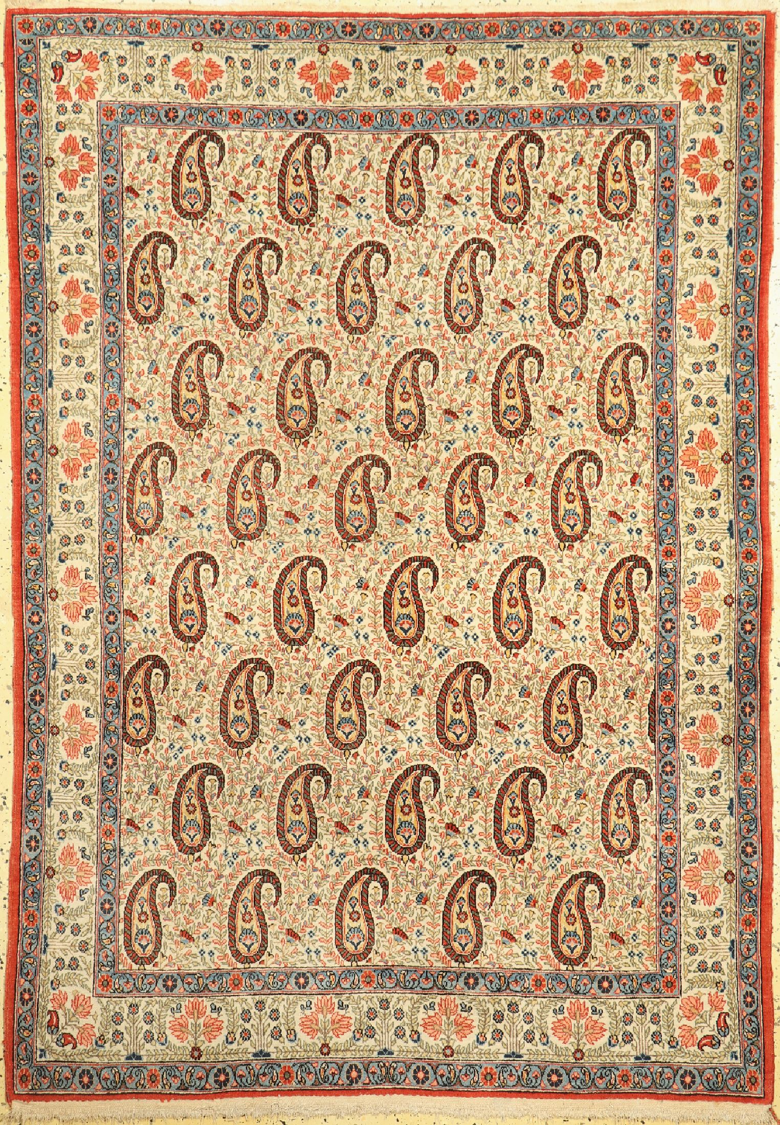 Ghom alt, Persien, um 1930, Wolle auf Baumwolle, ca. 200 x 141 cm, EHZ: 1-2