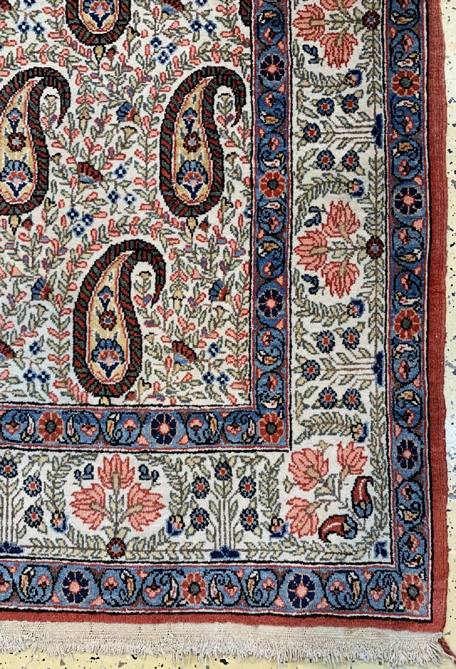 Detail a: Ghom alt, Persien, um 1930, Wolle auf Baumwolle, ca. 200 x 141 cm, EHZ: 1-2