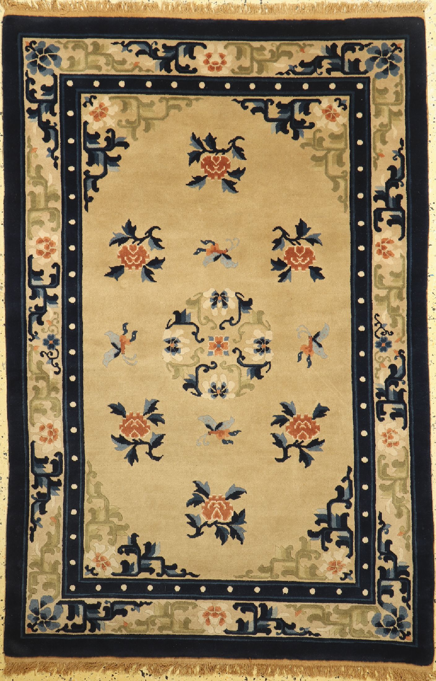 Antik Finished, China, ca. 40 Jahre, Wolle auf Baumwolle, ca. 185 x 125 cm, EHZ: 1-2