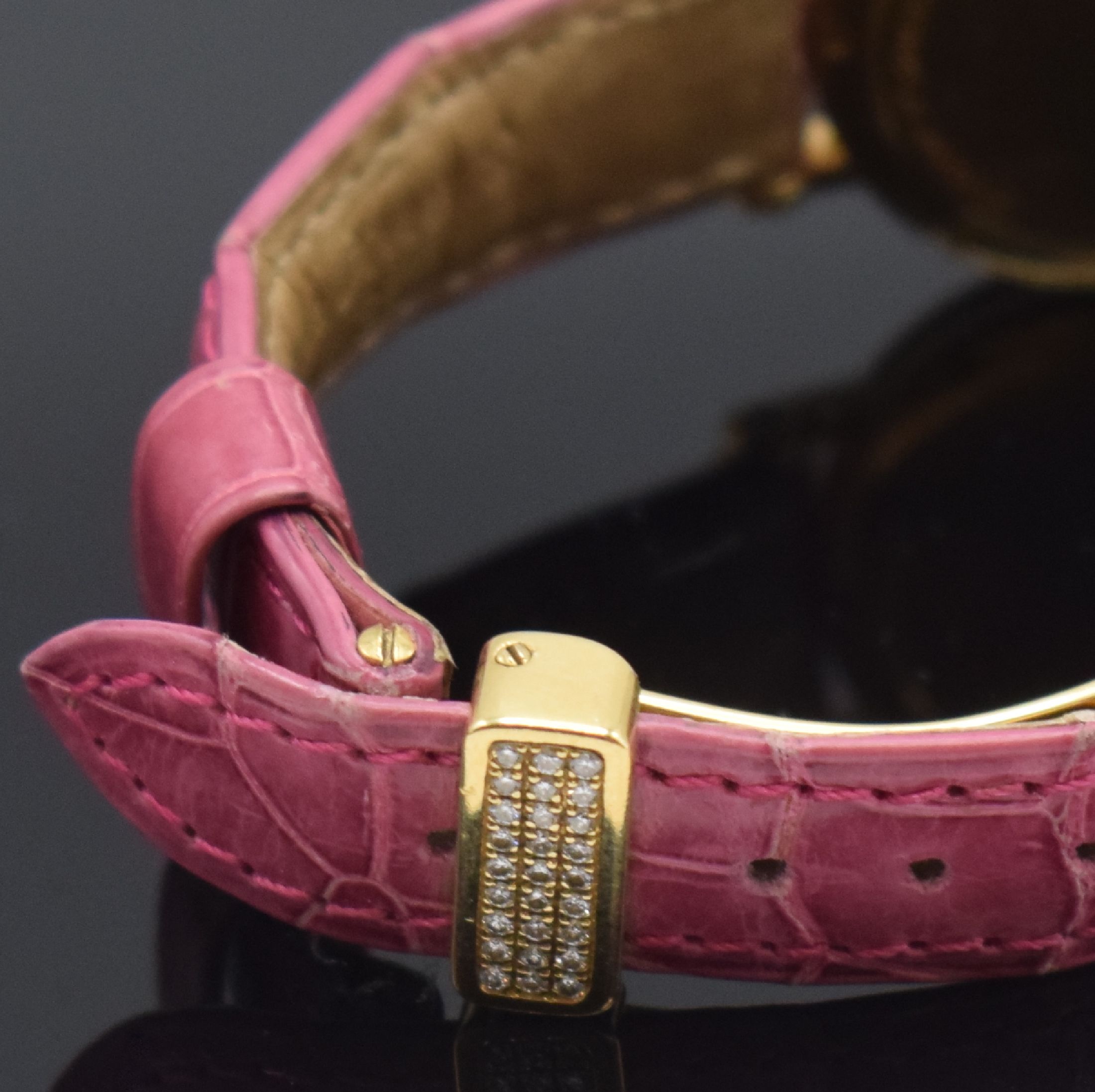 Detail d: BREGUET Marine feine Damenarmbanduhr Referenz BA 8401, Schweiz um 2005, Automatik, Geh. in GG 750/000 aufwendig mit Diamanten bes., Boden 6-fach ...