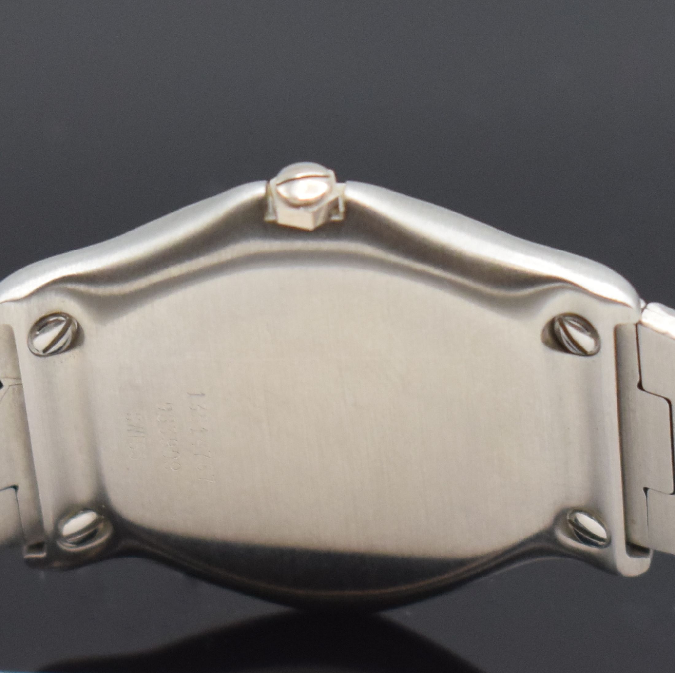 Detail c: EBEL Sport Classique Armbanduhr in Stahl Referenz 983909, Schweiz um 1990, quarz, Stülpgeh., Lünette 5-fach verschr., Wellengliederband, weißes ...
