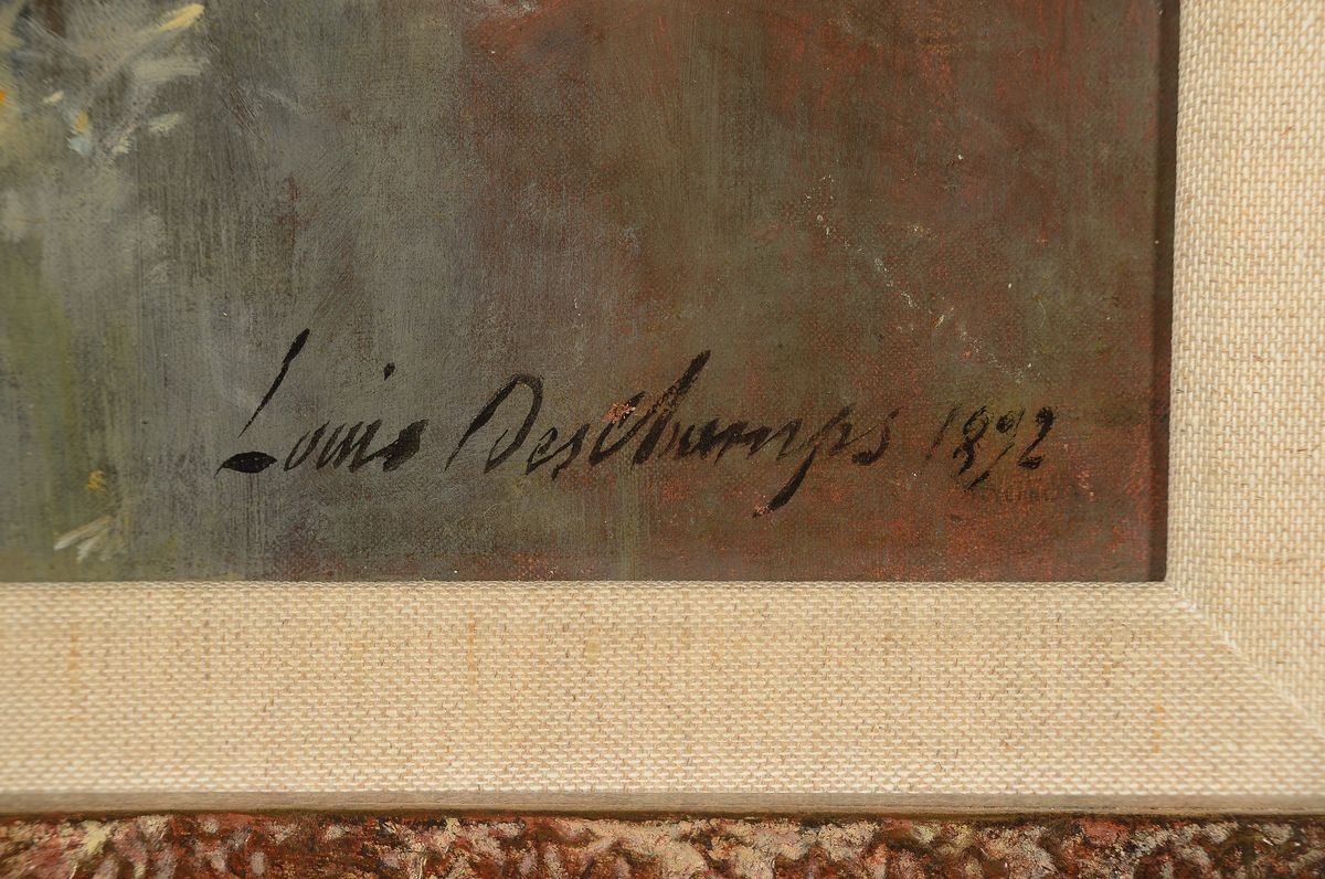 Detail a: Louis Henri Deschamps, 1846-1902 Montelimar/Frankreich, Studium an der Ecole des Beaux-Arts Paris unter Alexandre Cabanel, Bildnis einer jungen ...
