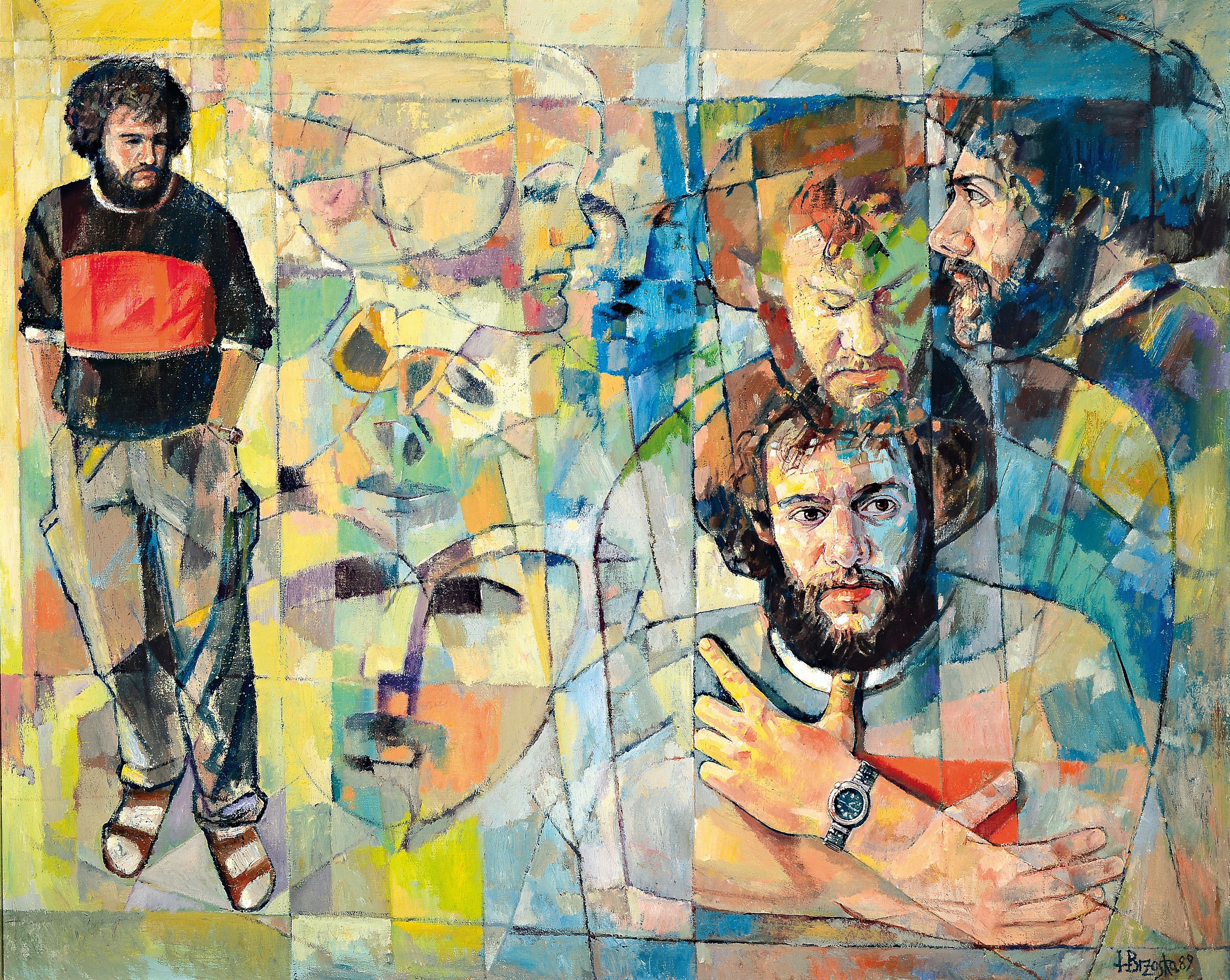 Heinz Brzoska, 1942 Kattowice-2015 Ludwigshafen, Ohne Titel, Öl/Lwd, rechts unten signiert und dat. 89, ca. 100x135cm, R.