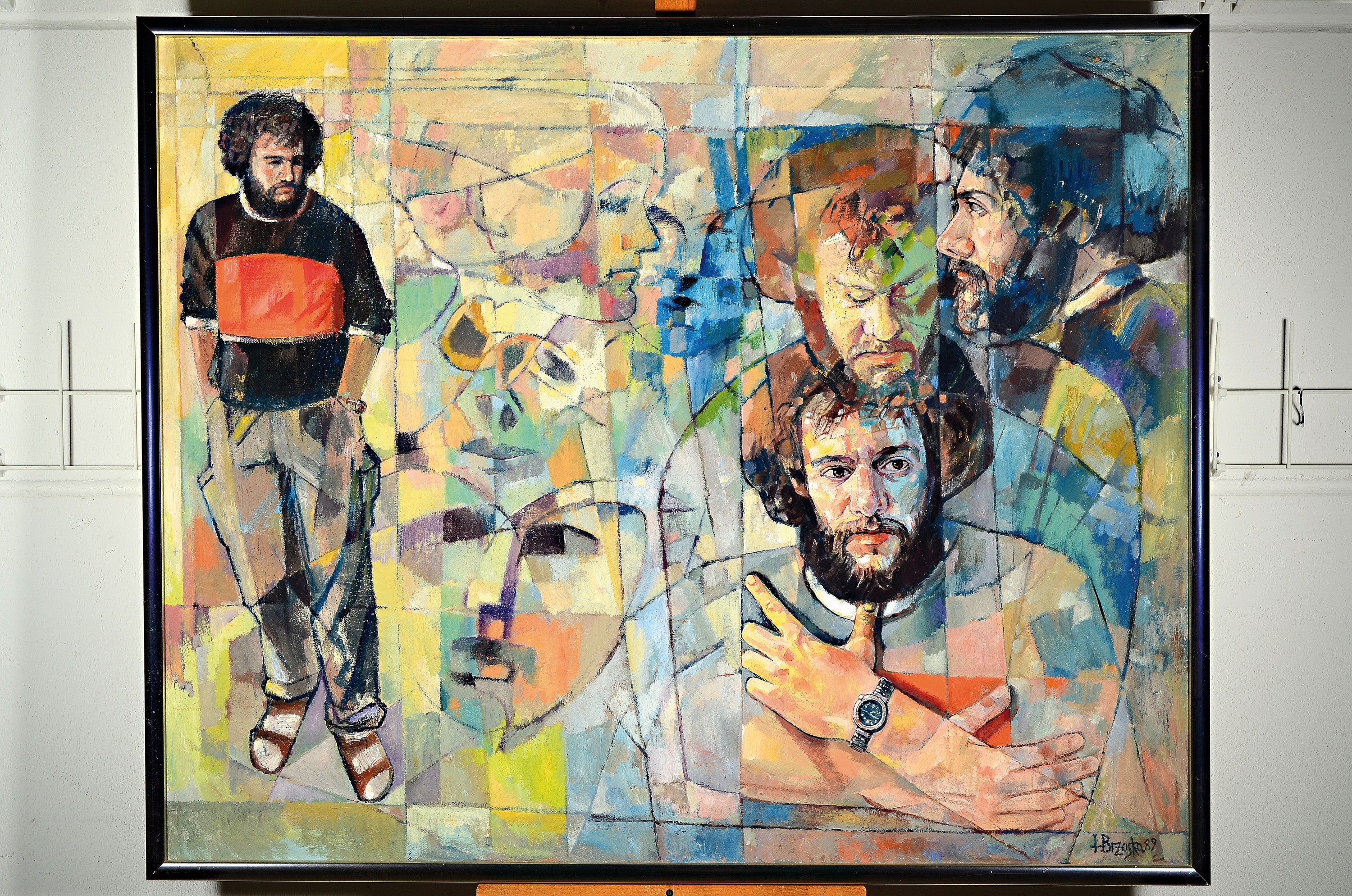Detail k: Heinz Brzoska, 1942 Kattowice-2015 Ludwigshafen, Ohne Titel, Öl/Lwd, rechts unten signiert und dat. 89, ca. 100x135cm, R.