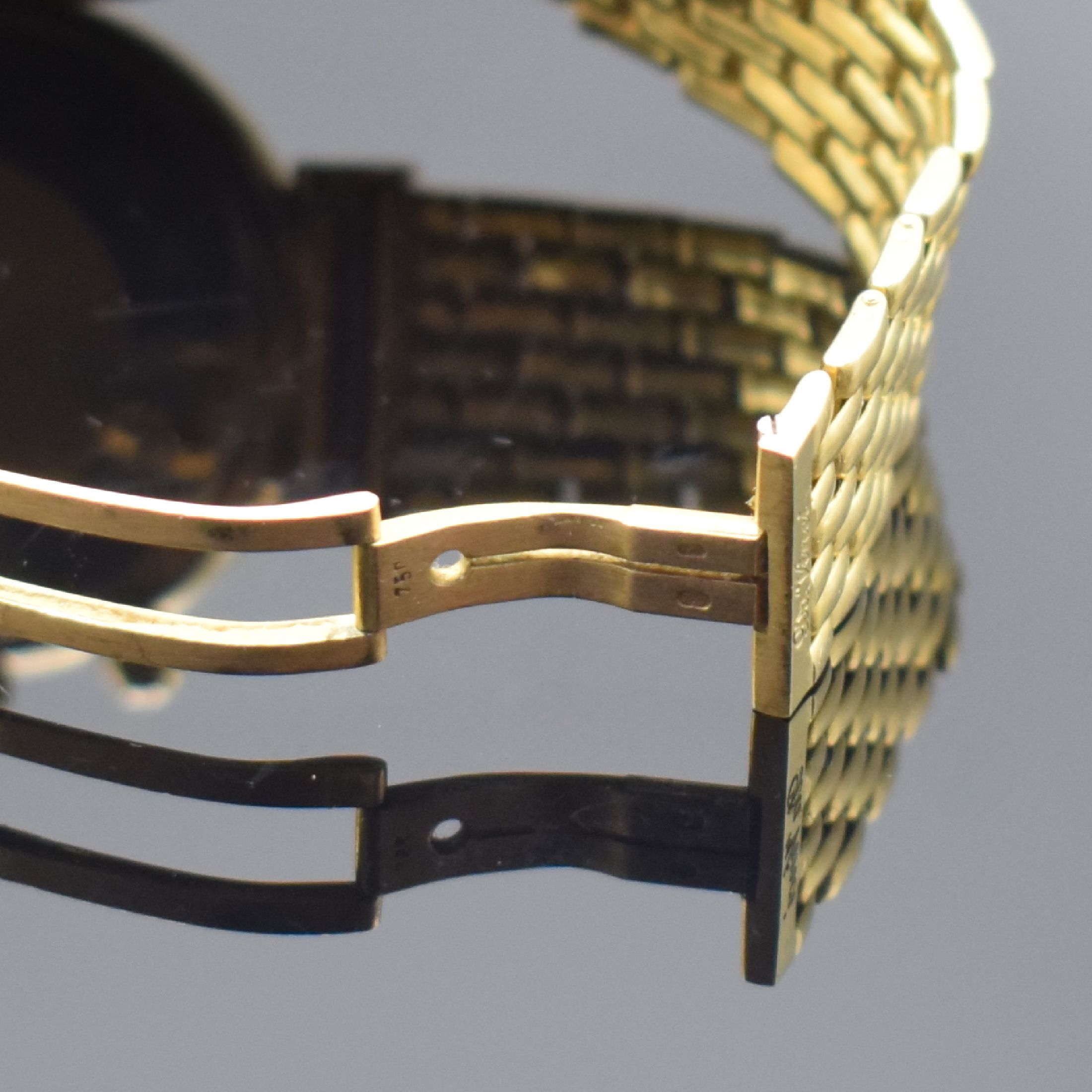 Detail c: IWC feiner astronomischer Armbandchronograph Modell Da Vinci mit ewigem Kalender Referenz 3750 in GG 750/000, Automatik, Schweiz um 1990, orig. ...