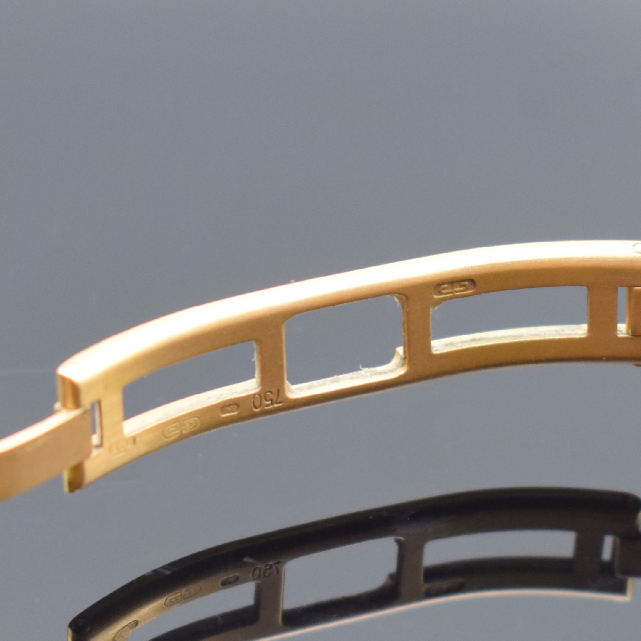 Detail c: GÉRALD GENTA feine und seltene, astronomische Armbanduhr Serie Gefica in GG 750/000 Referenz G.3149.7, Automatik, Schweiz 1980er Jahre, orig. GG ...