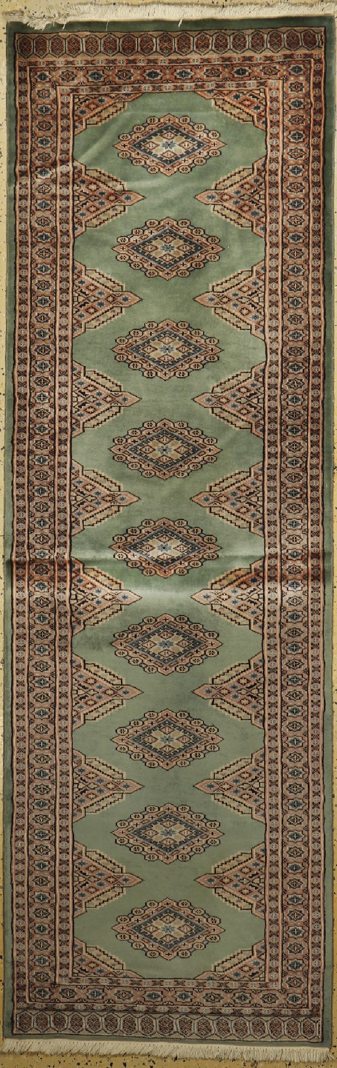 Buchara alt, Pakistan, ca. 30 Jahre, Wolle auf Baumwolle, ca. 241 x 77 cm, gereinigt, EHZ: 1(gebraucht)