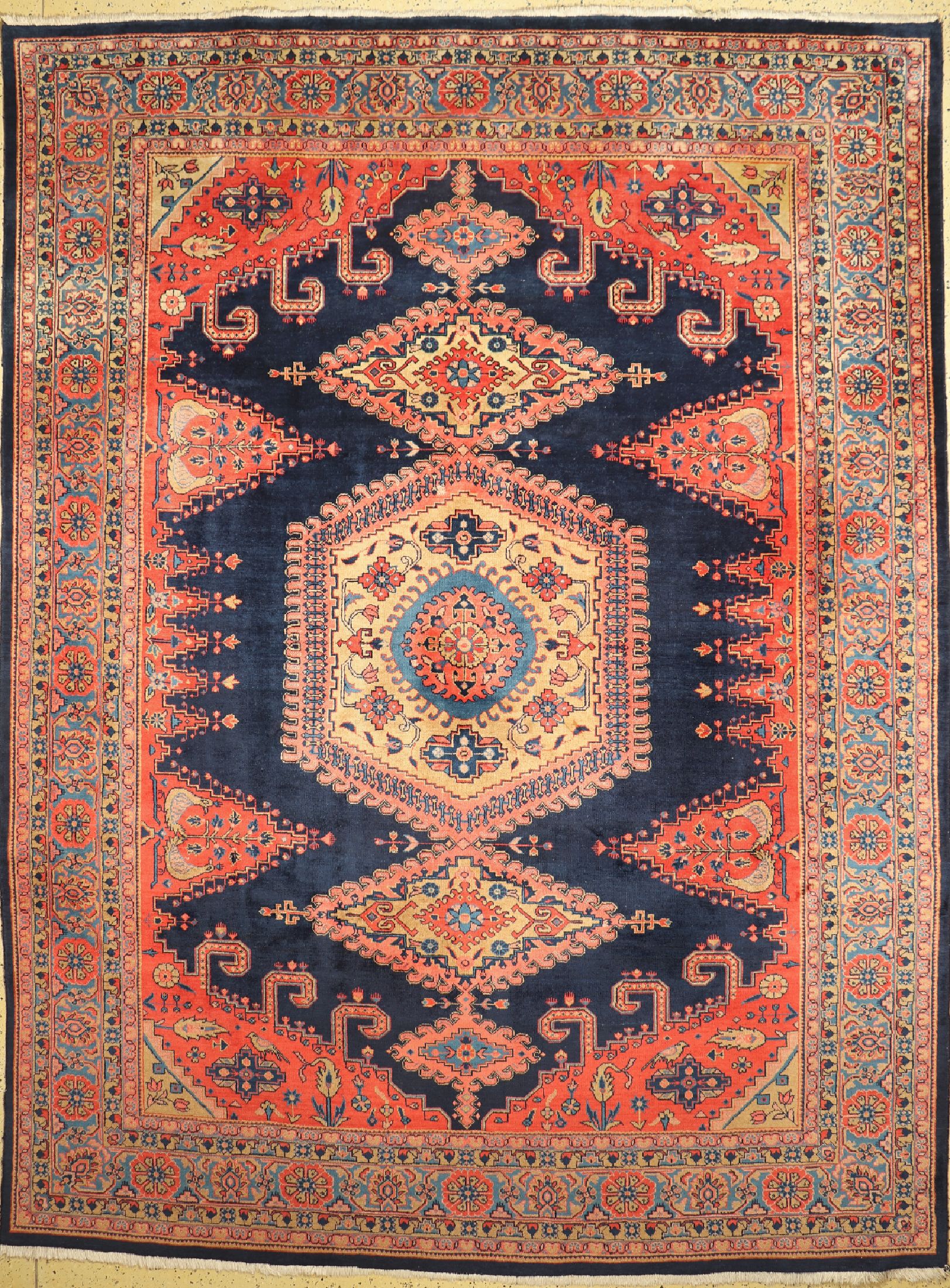 Wiss alt, Persien, ca. 50 Jahre, Wolle auf Baumwolle, ca. 390 x 289 cm, EHZ: 2